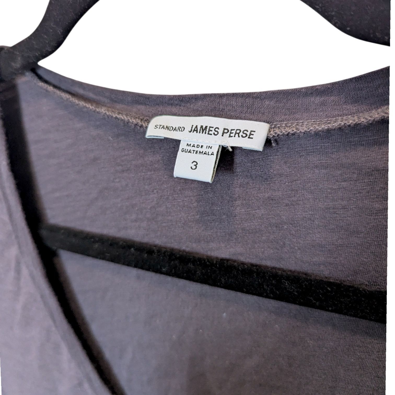 James Perse Standard James Perse Deep Purple Cotton Modal Swoop Tshirt Size L / US 10 / IT 46 - 5 Thumbnail