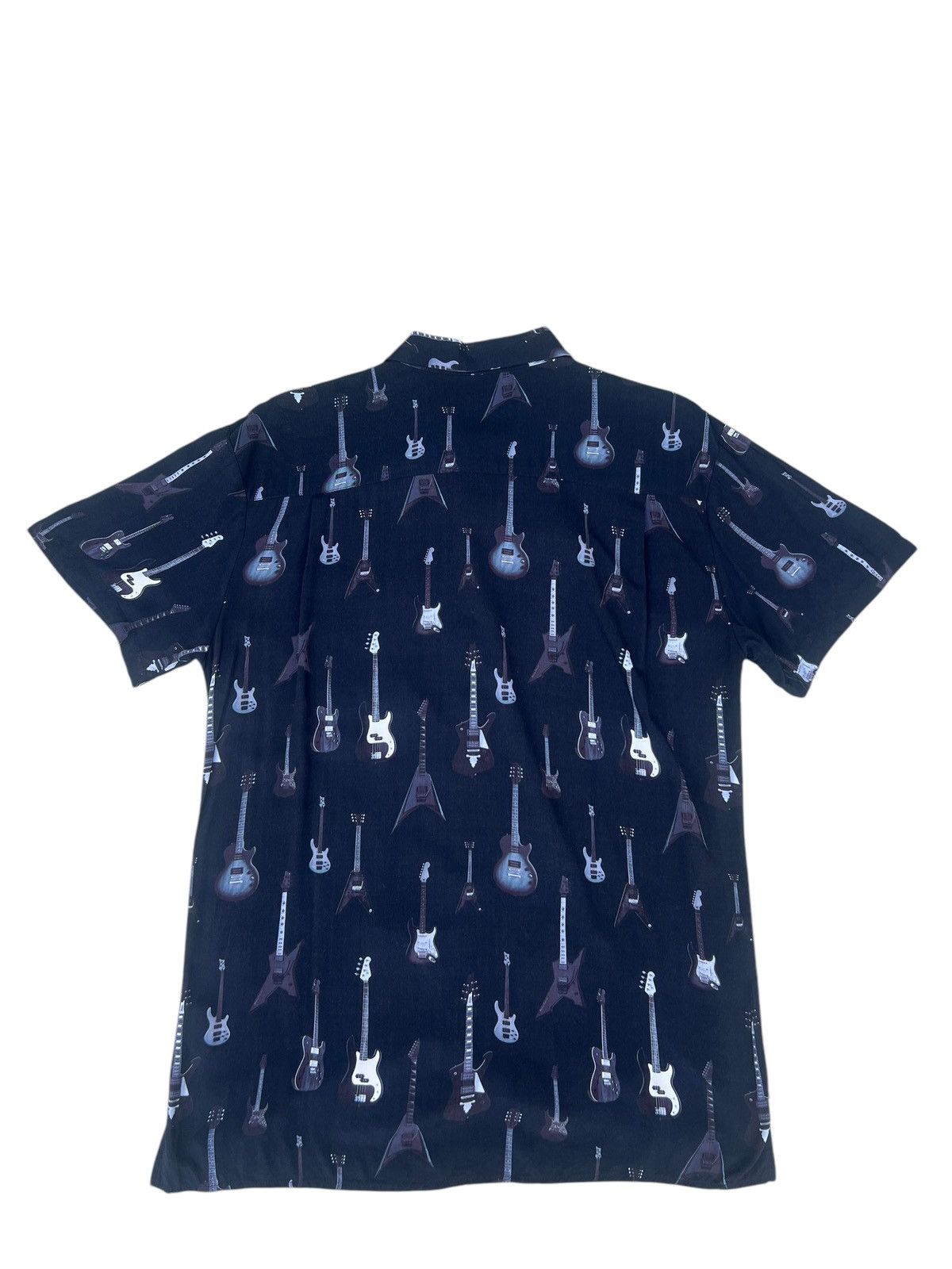 Vanquish Black Vanquish Guitars Collection 100% Rayon Hawaiian Shirt Size US M / EU 48-50 / 2 - 10 Thumbnail