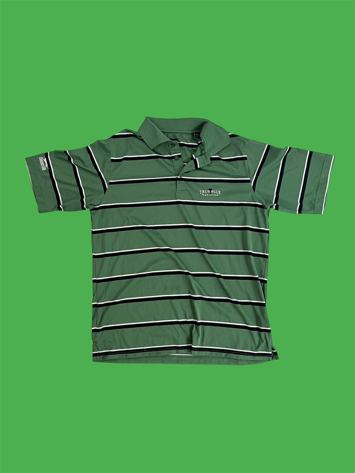 Other Slazenger Vintage Green stripes polos Size US M / EU 48-50 / 2 - 1 Thumbnail