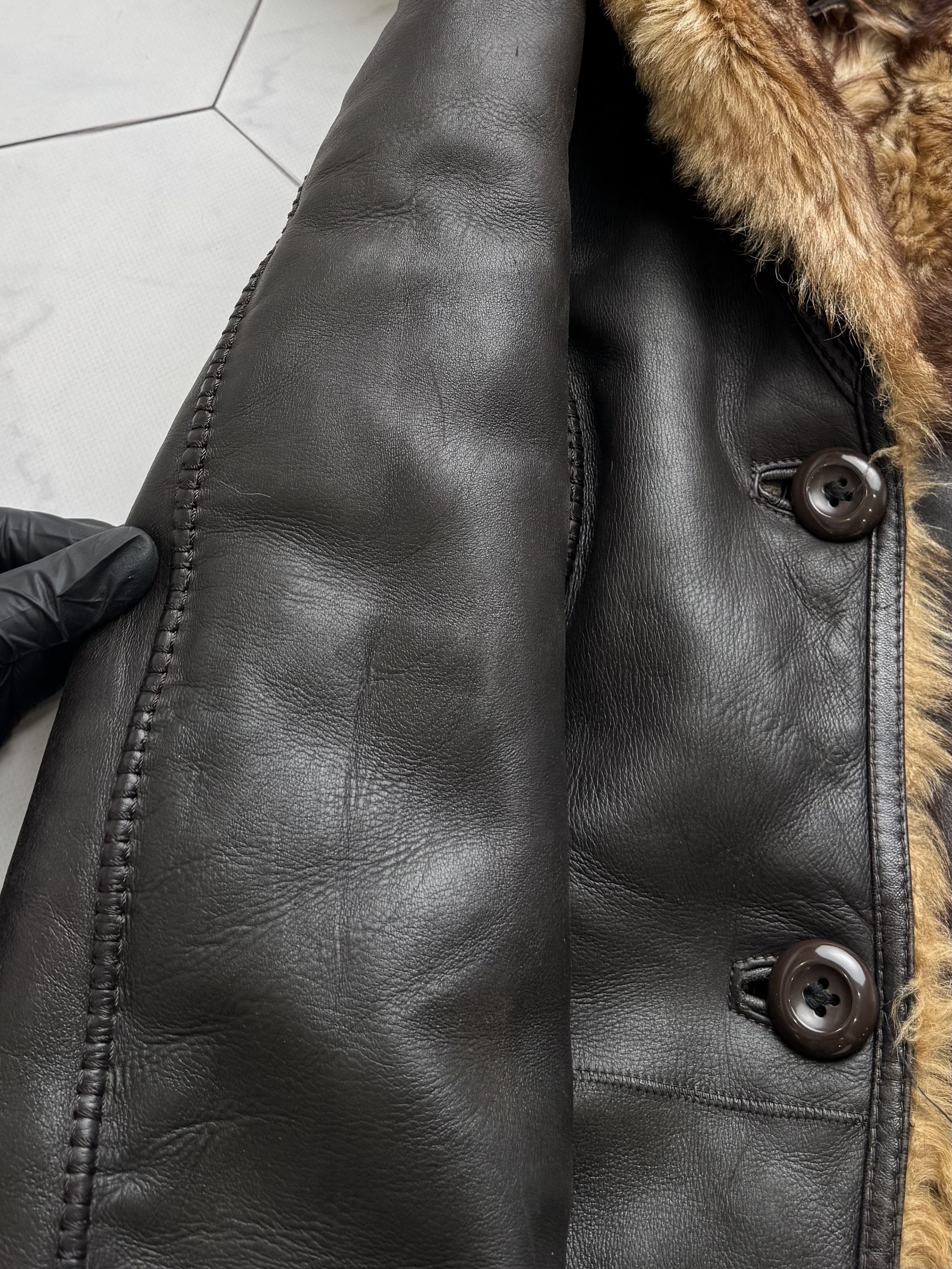 Japanese Brand Vintage Real Sheepskin Hooded Coat (B550)E2D15 Size S / US 4 / IT 40 - 8 Thumbnail