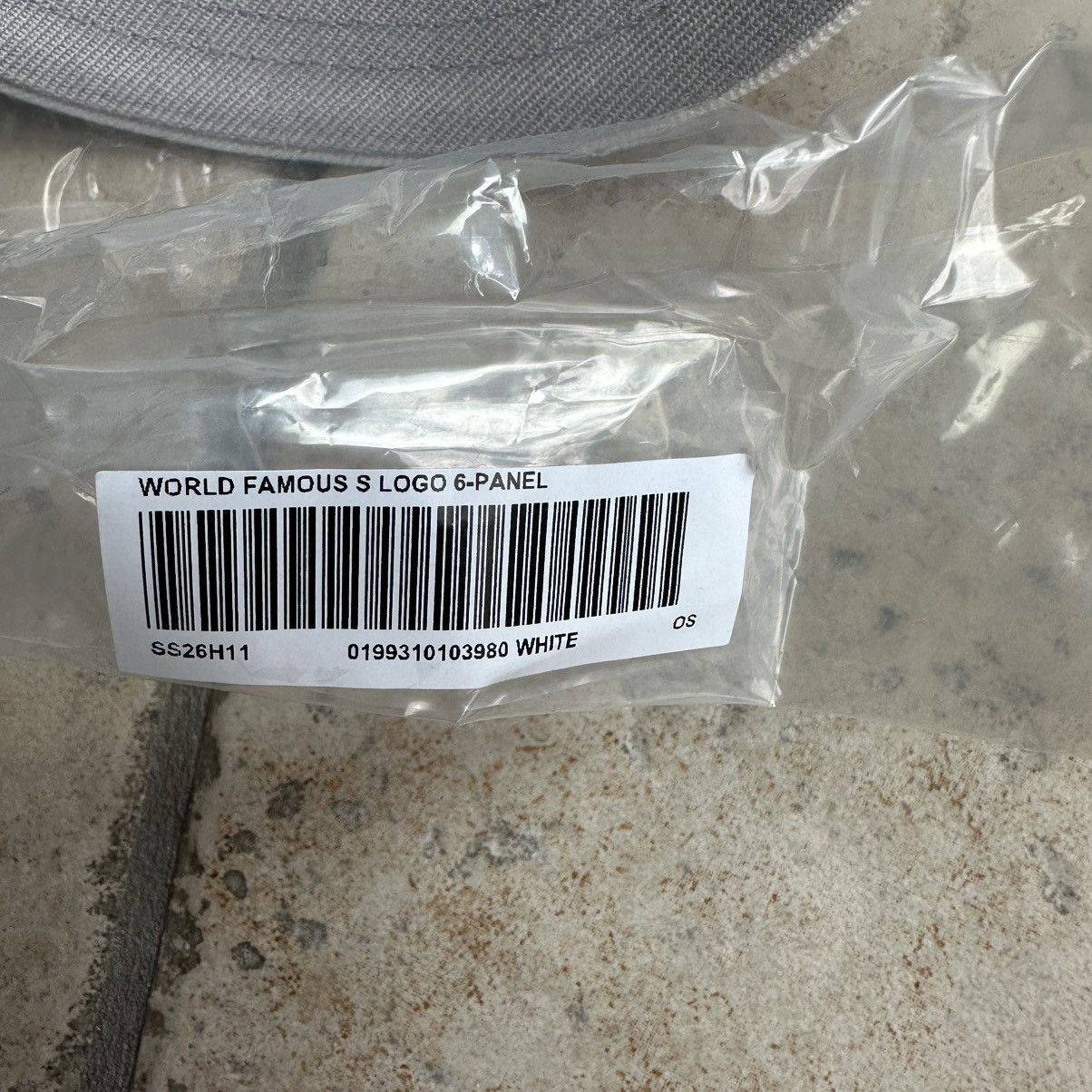 Supreme Supreme World Famous S Logo 6-Panel (SS26) White Size ONE SIZE - 4 Thumbnail
