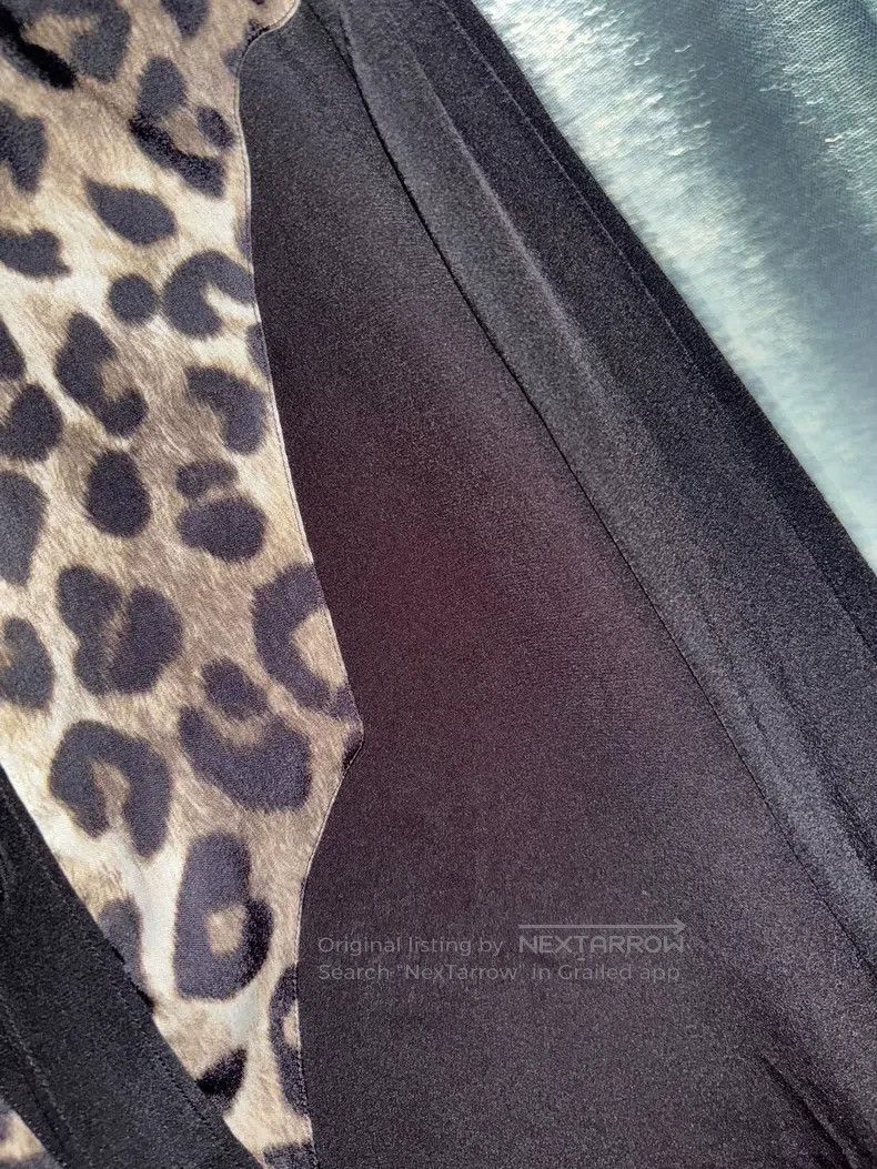 Saint Laurent Paris Saint Laurent Paris Leopard Print Patchwork Shirt Size XS / US 0-2 / IT 36-38 - 4 Thumbnail