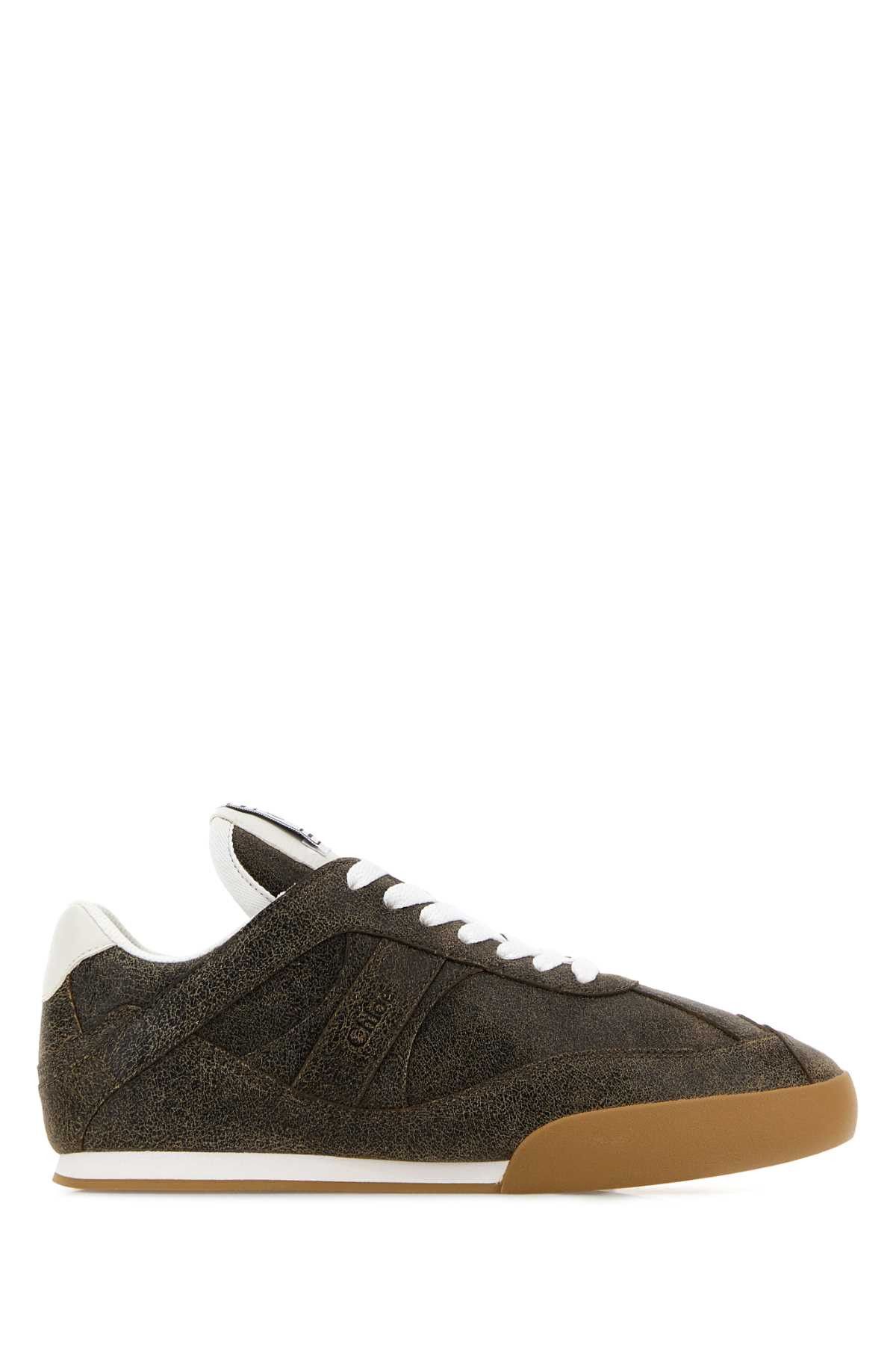 Chloe Brown Leather Chloe Kick Sneakers Size US 9 / IT 39 - 1 Thumbnail