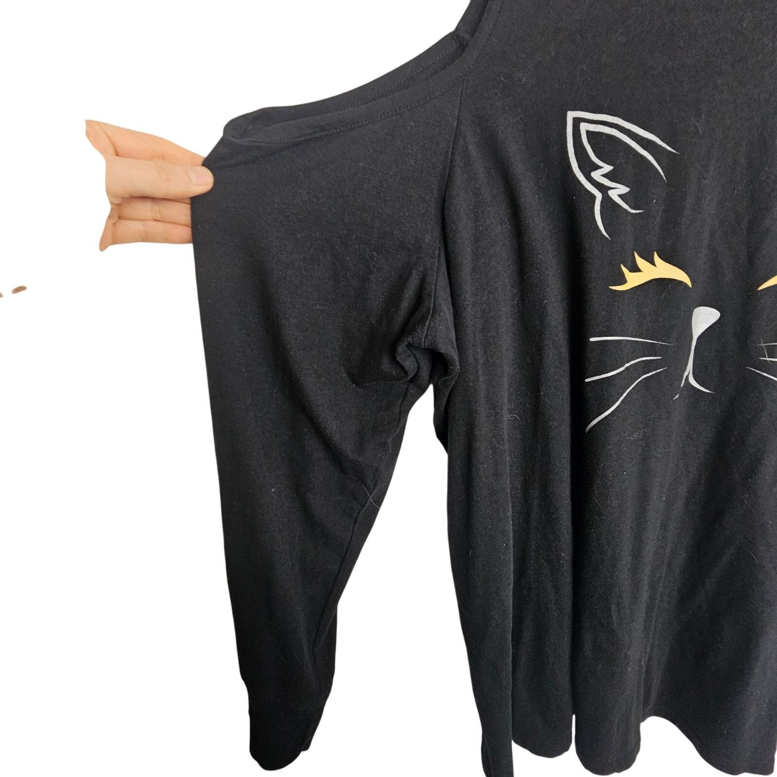 Torrid Torrid Womens Cat Print Top Plus Size 3X Classic Fit Stretch Size 3XL / US 20-22 - 4 Thumbnail
