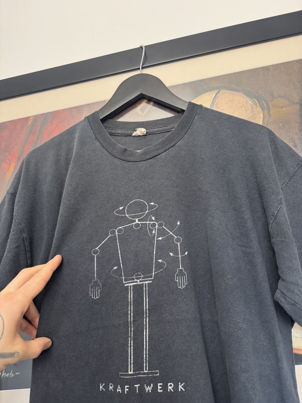 Band Tees Vintage 90s Kraftwerk Band Tee Electronic Rock Single Stitch Size US L / EU 52-54 / 3 - 2 Thumbnail