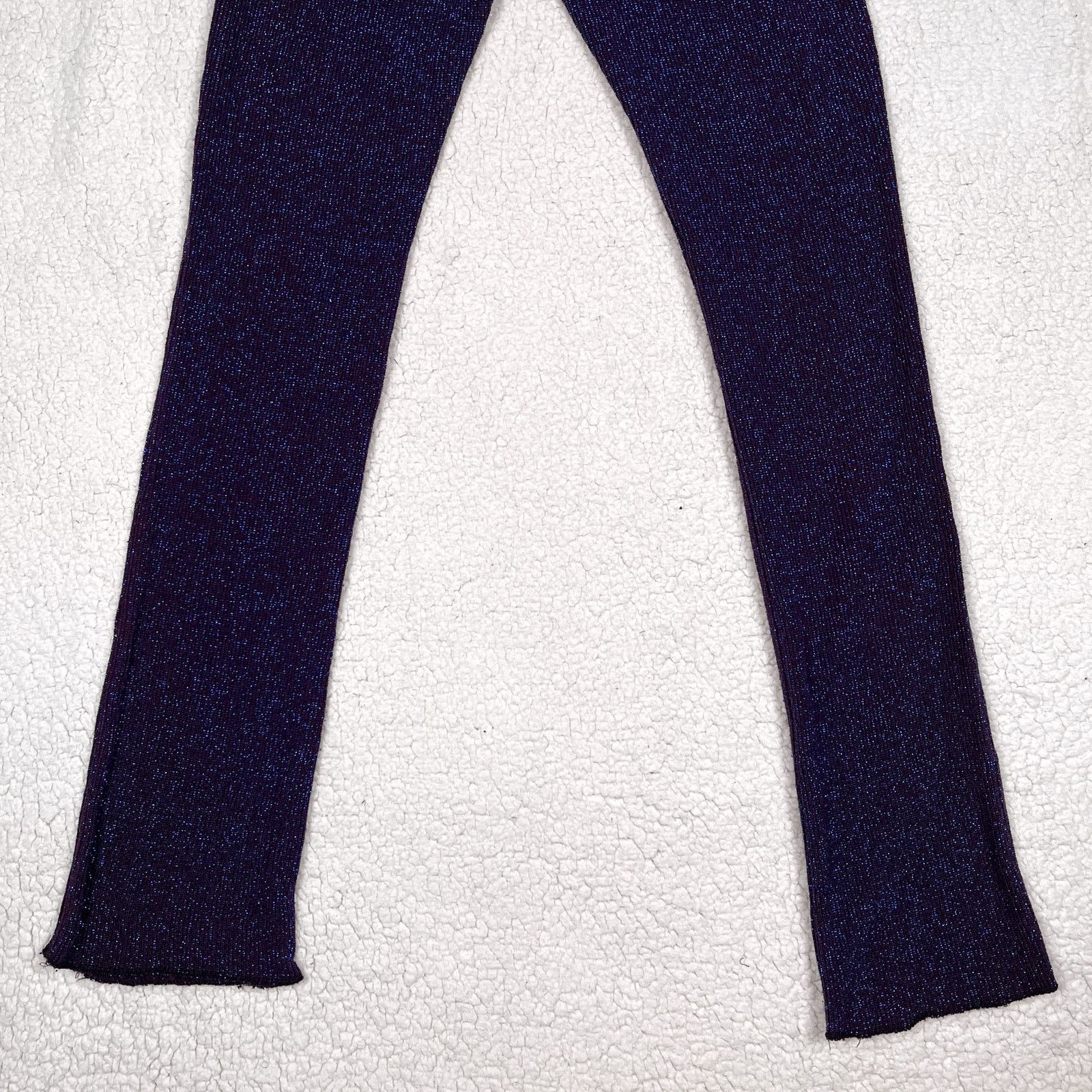 Vintage 90s Lip Service Sparkly Blue Pants Small Womens Goth