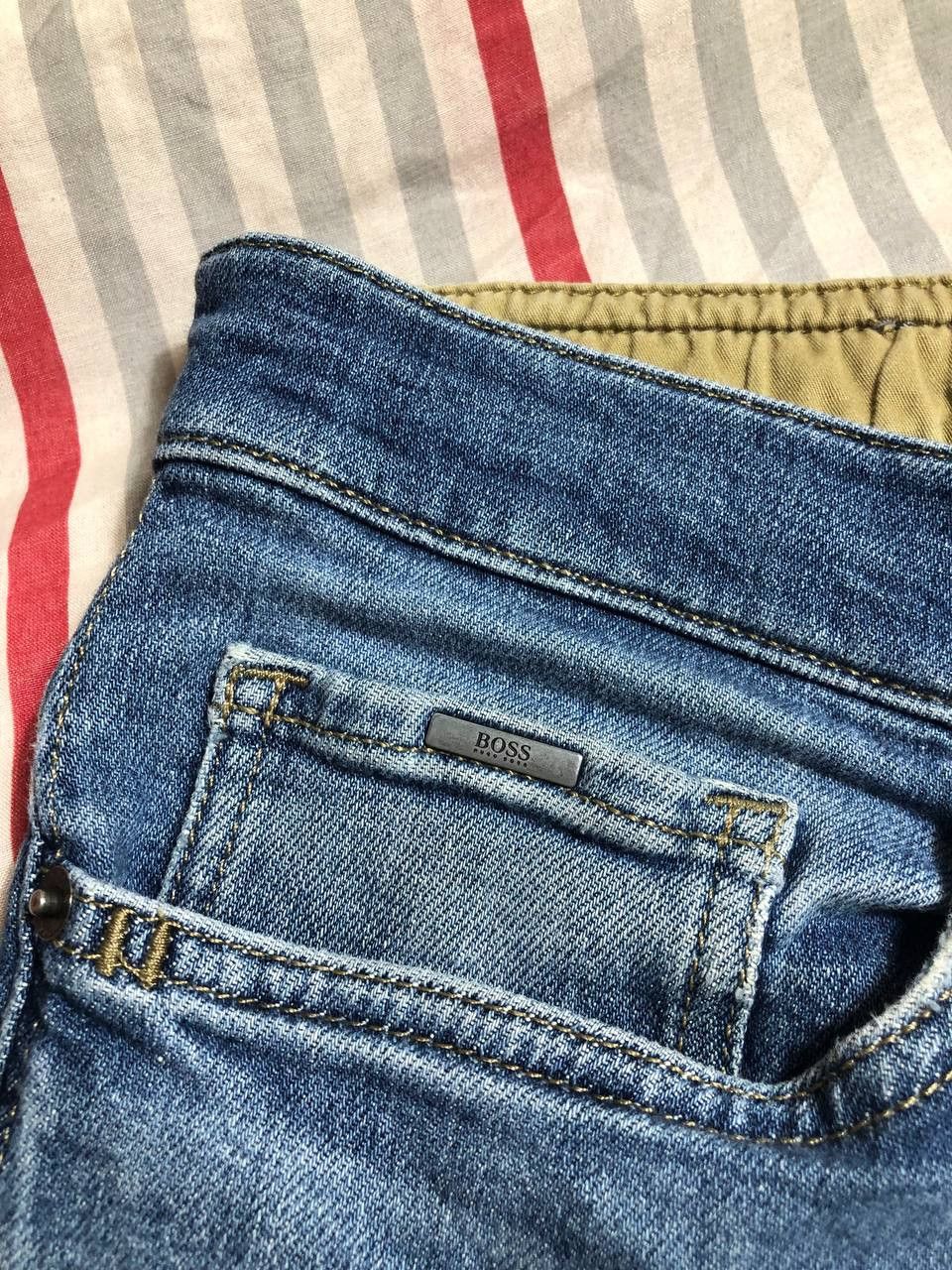 Hugo Boss × Japanese Brand Crazy Crash Dirty Baggy Faded Jean Japan Avant Garde Style Size US 32 / EU 48 - 8 Thumbnail