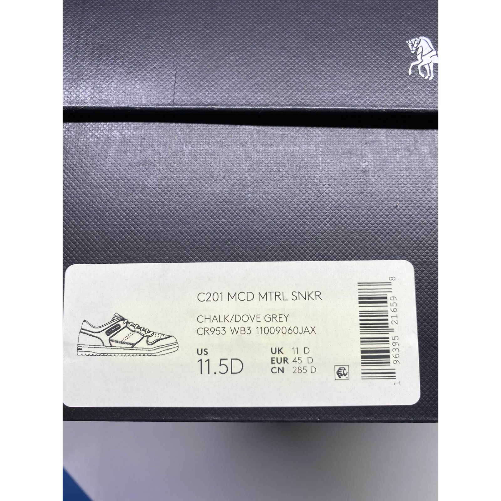 Coach Coach C201 Leather Sneakers Chalk Dove Gray Size 11.5D Size US 11.5 / EU 44-45 - 9 Thumbnail