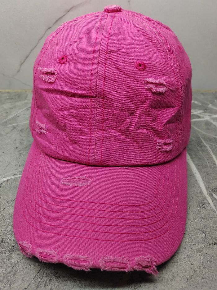 Japanese Brand Vintage Plain Distressed Style Cap Hat Size ONE SIZE - 1 Thumbnail
