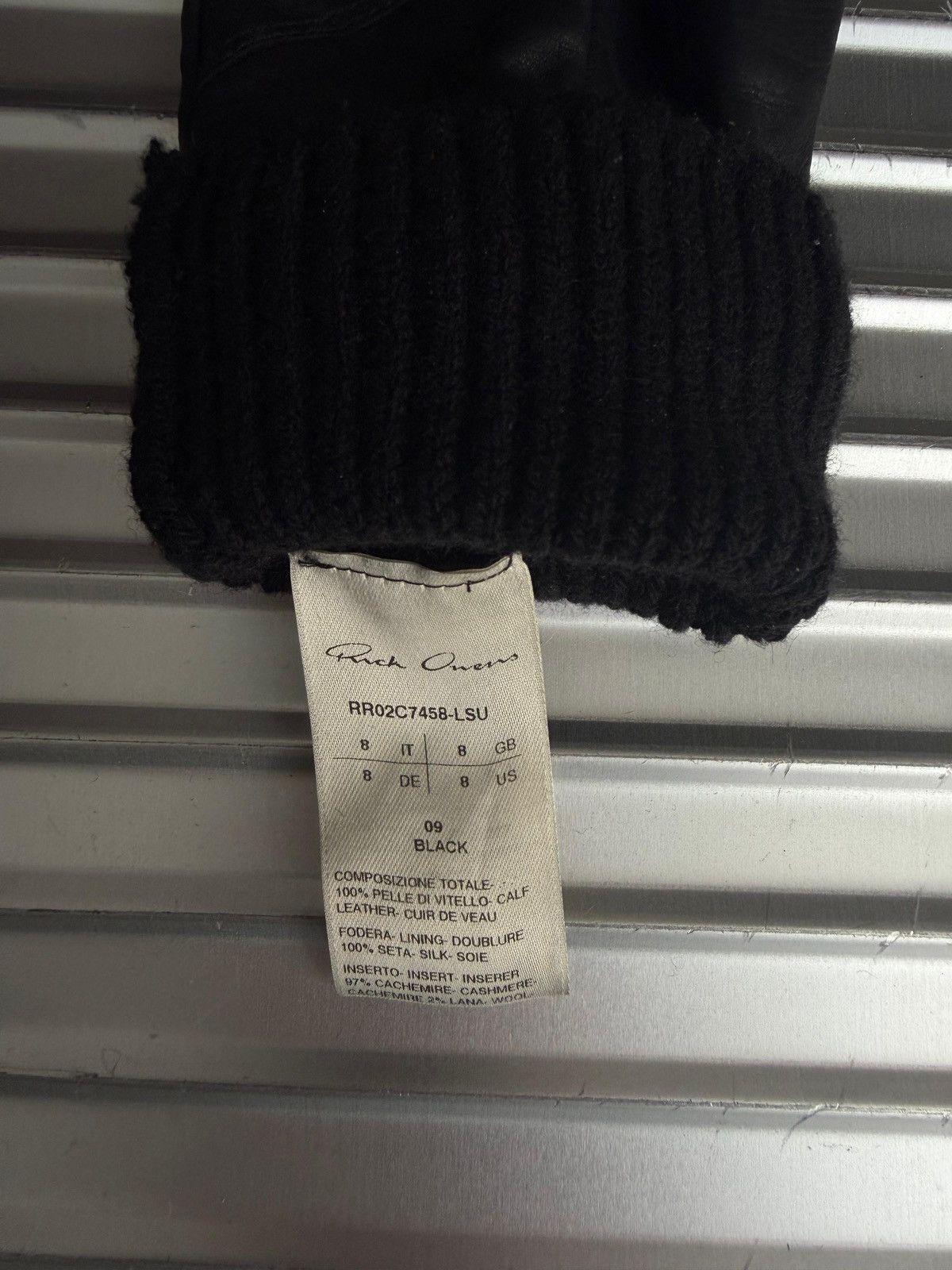 Rick Owens FW23 Luxor learher gloves Size ONE SIZE - 5 Thumbnail