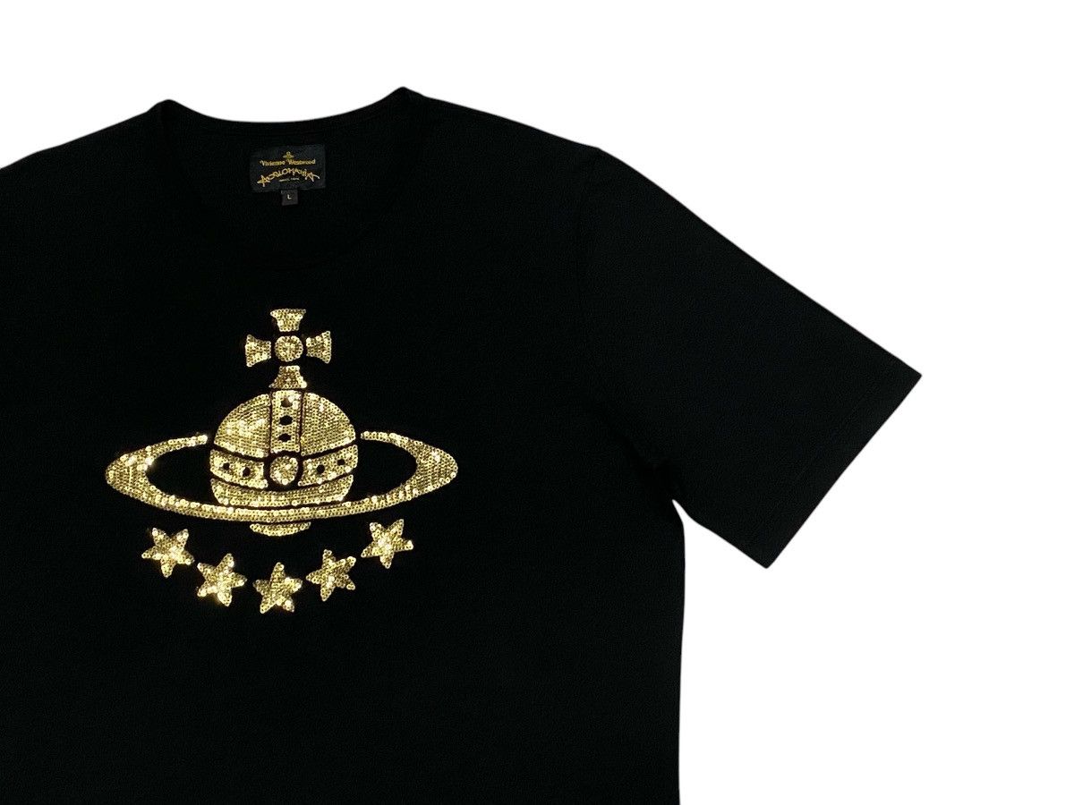 Vivienne Westwood Vivienne Westwood Anglomania Black Sequined Orb Shirt Size L / US 10 / IT 46 - 4 Thumbnail