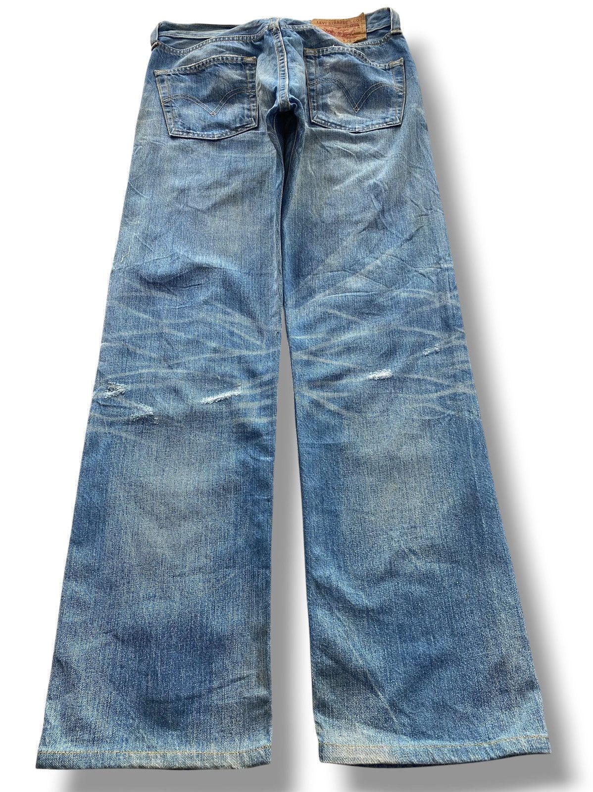Levi's Levi’s 501 Distressed Whiskered Style Straight Leg Jeans Size US 29 - 2 Thumbnail