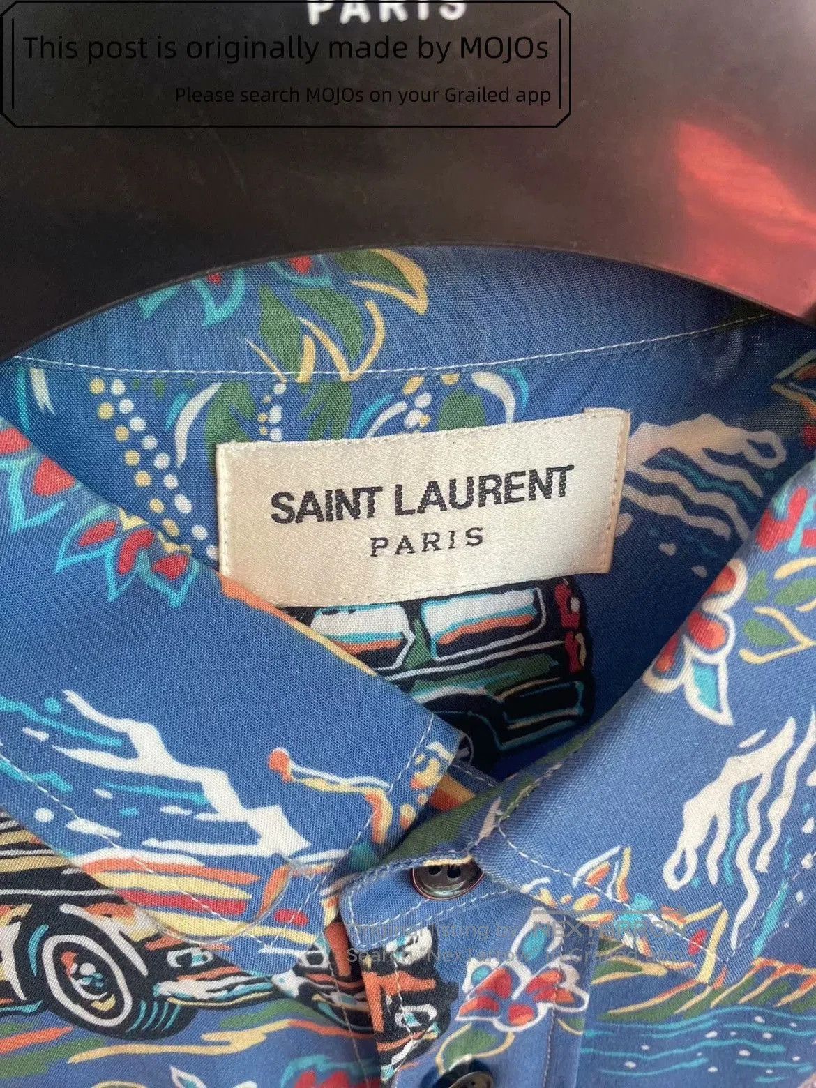 Saint Laurent Paris Sz 41 Saint Laurent Paris 17SS Beach Print Shirt. Size US L / EU 52-54 / 3 - 2 Thumbnail