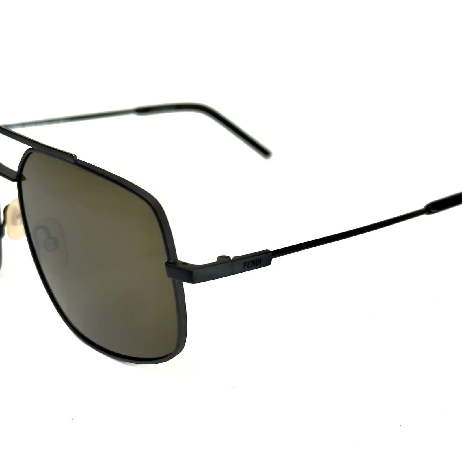 Fendi FENDI AIR FFM0007S 0007 Dark Brown Aviator Sunglasses Men Size ONE SIZE - 4 Thumbnail