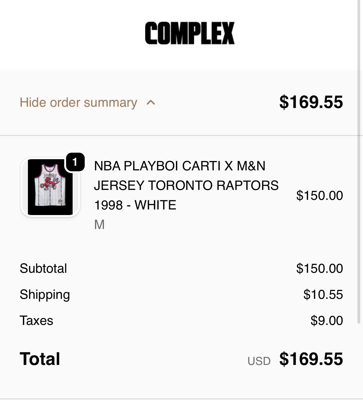 Playboi Carti NBA PLAYBOI CARTI X M&N JERSEY - RAPTORS WHITE Size US M / EU 48-50 / 2 - 2 Thumbnail