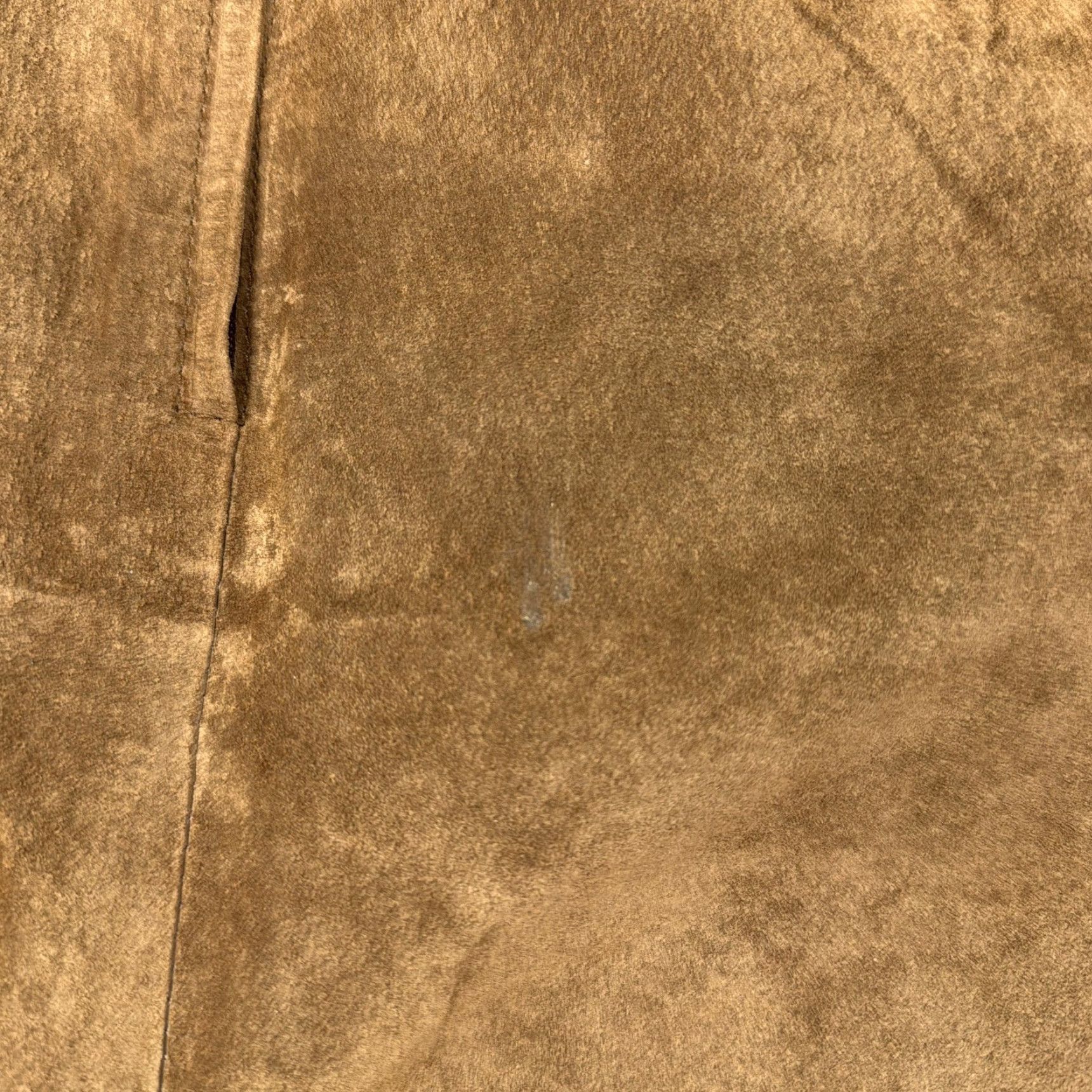 Vintage Gitano Skirt Womens 7/8 Brown Leather Suede Pencil Knee Length Lined High Waist Size 28" / US 6 / IT 42 - 7 Thumbnail