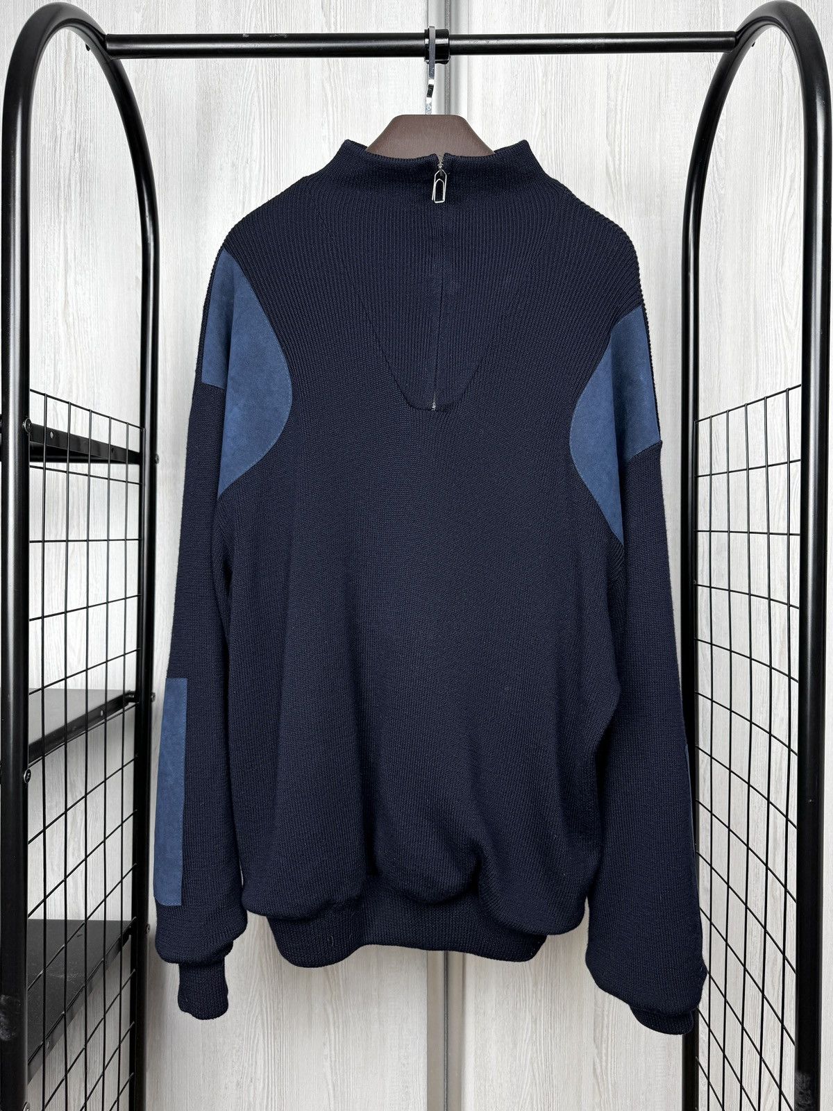 Barbour Barbour Storm Half Zip Sweater (D1305) Navy Blue Size XXL Size US XXL / EU 58 / 5 - 2 Thumbnail