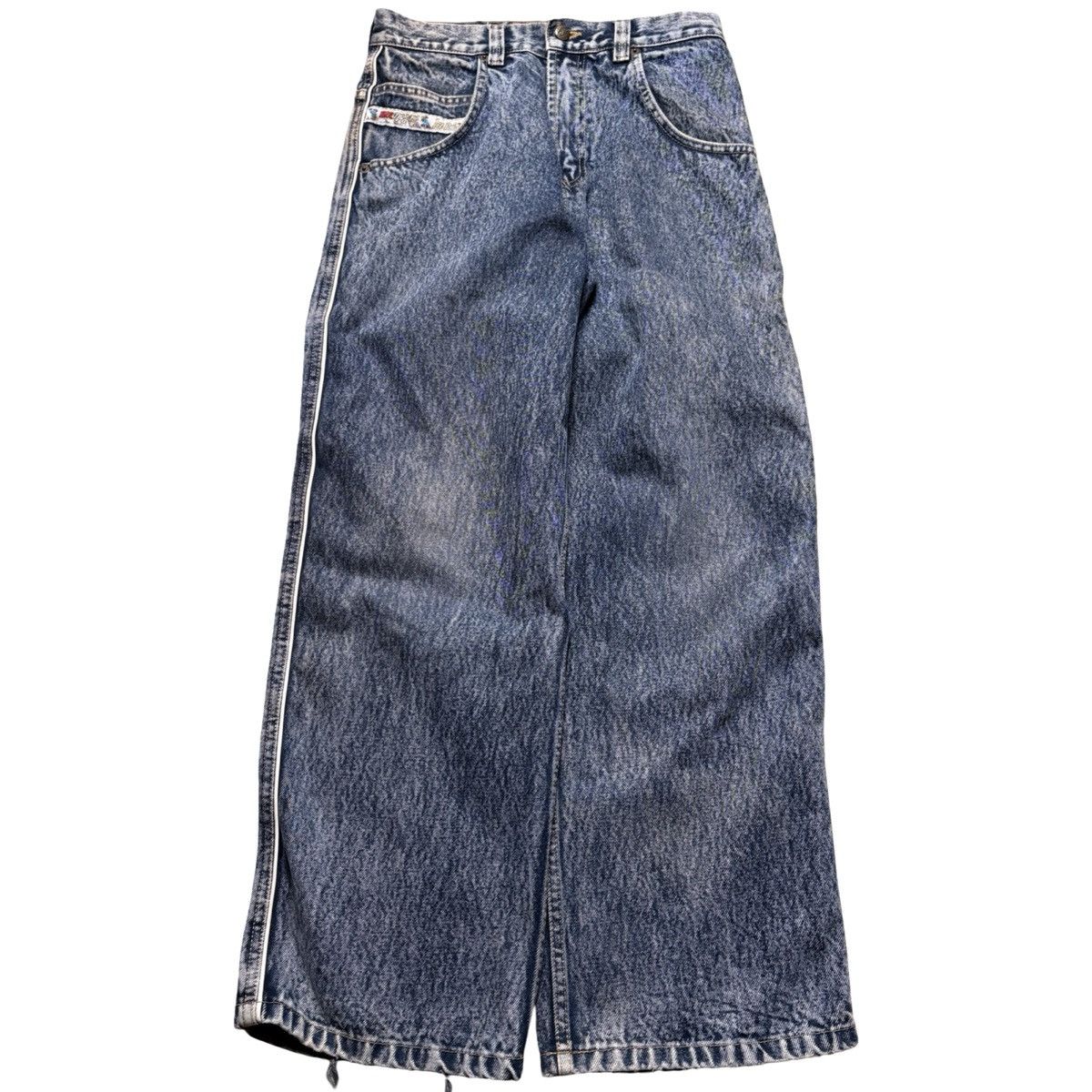 Other Vintage Ice Pole Baggy Jeans Embroidered Pants Wide-Leg Size US 32 / EU 48 - 3 Thumbnail