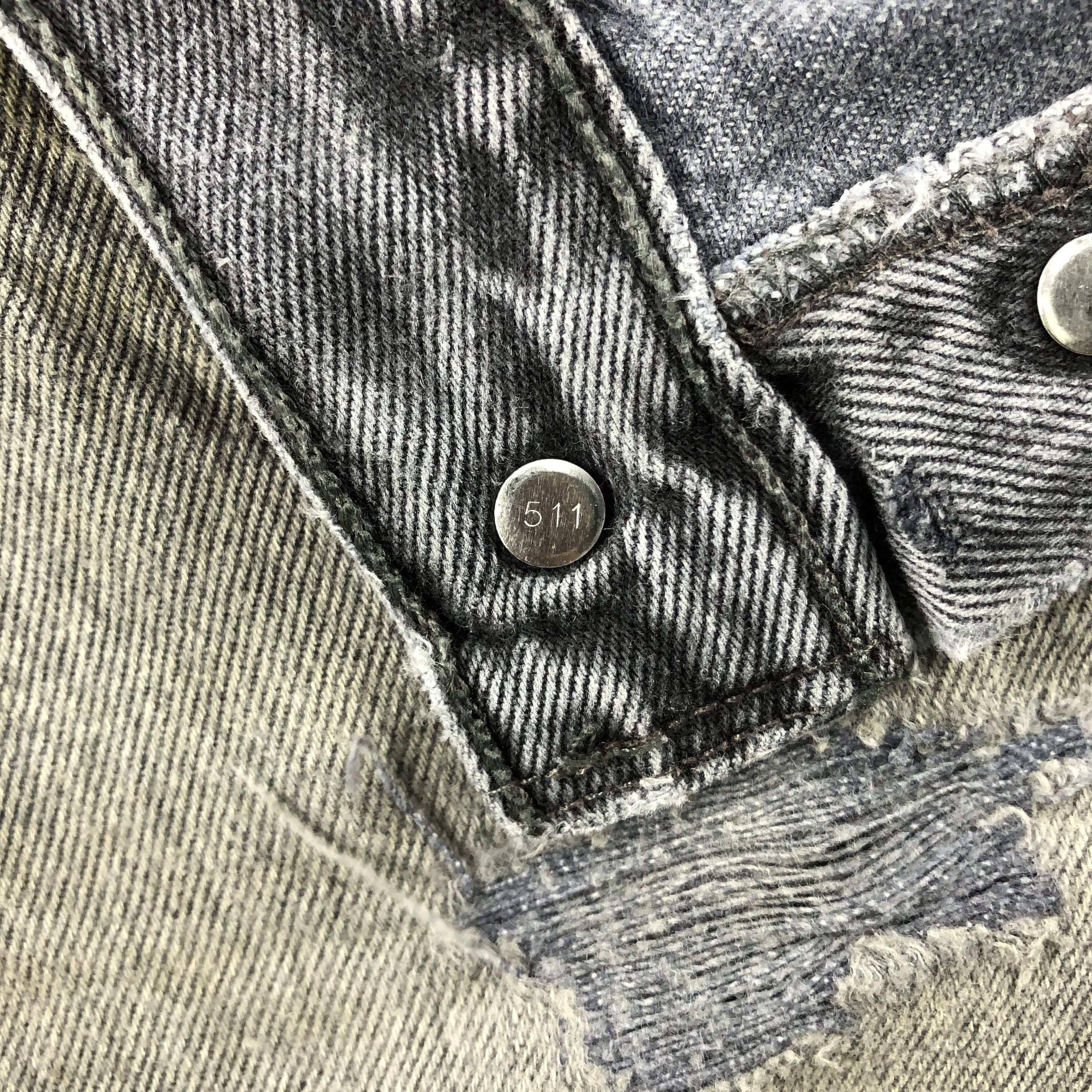 Levi's Vintage 90s Levis 501 Faded Black Jeans-JM2500 Size US 35 - 12 Thumbnail