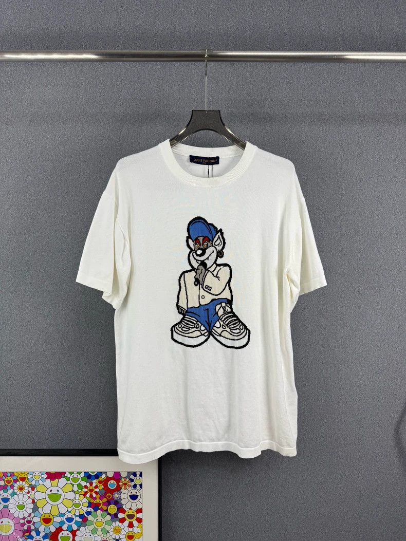 Louis Vuitton Louis Vuitton Cartoon print knit short sleeves Size US XL / EU 56 / 4 - 1 Thumbnail