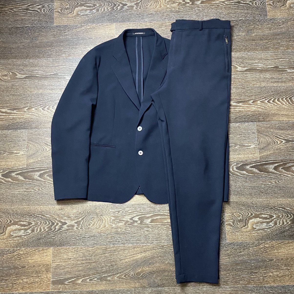 Emporio Armani Emporio Armani ICON Navy Blue Suit Jacket Pants Size 54 Size US L / EU 52-54 / 3 - 3 Thumbnail