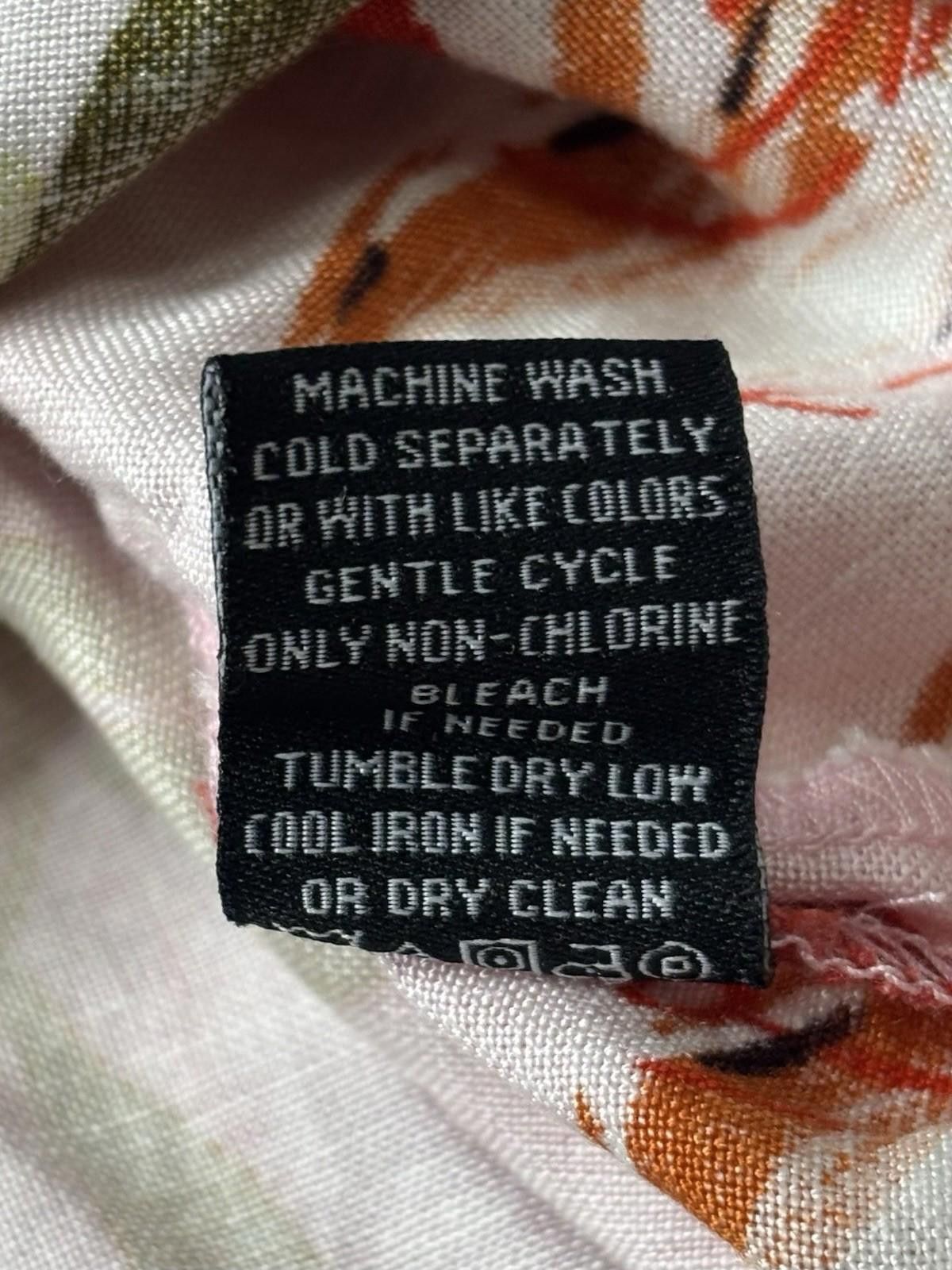 Lord & Taylor Context by Lord & Taylor Top Women's XL Linen Blend Floral Size XL / US 12-14 / IT 48-50 - 10 Thumbnail