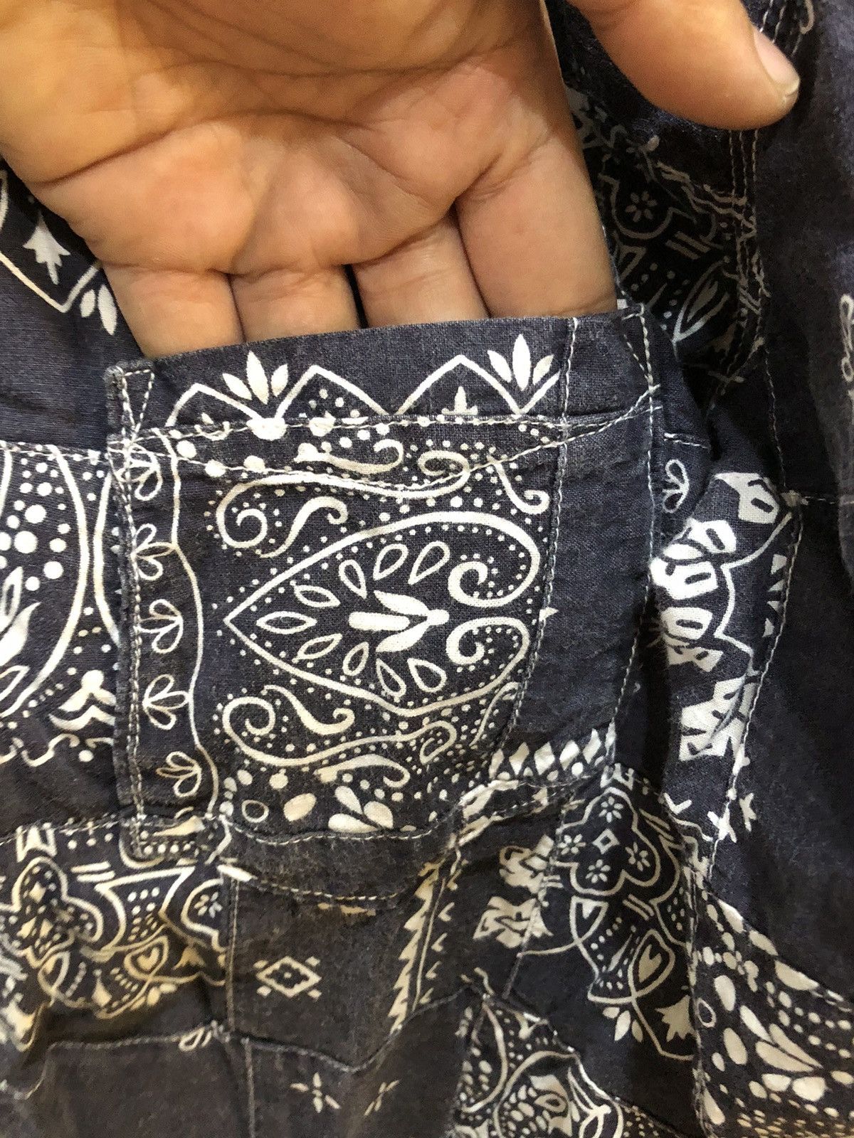 Kapital SpellBound Domingo Patchwork Bandana Half Sleeve Shirt Size US L / EU 52-54 / 3 - 9 Thumbnail