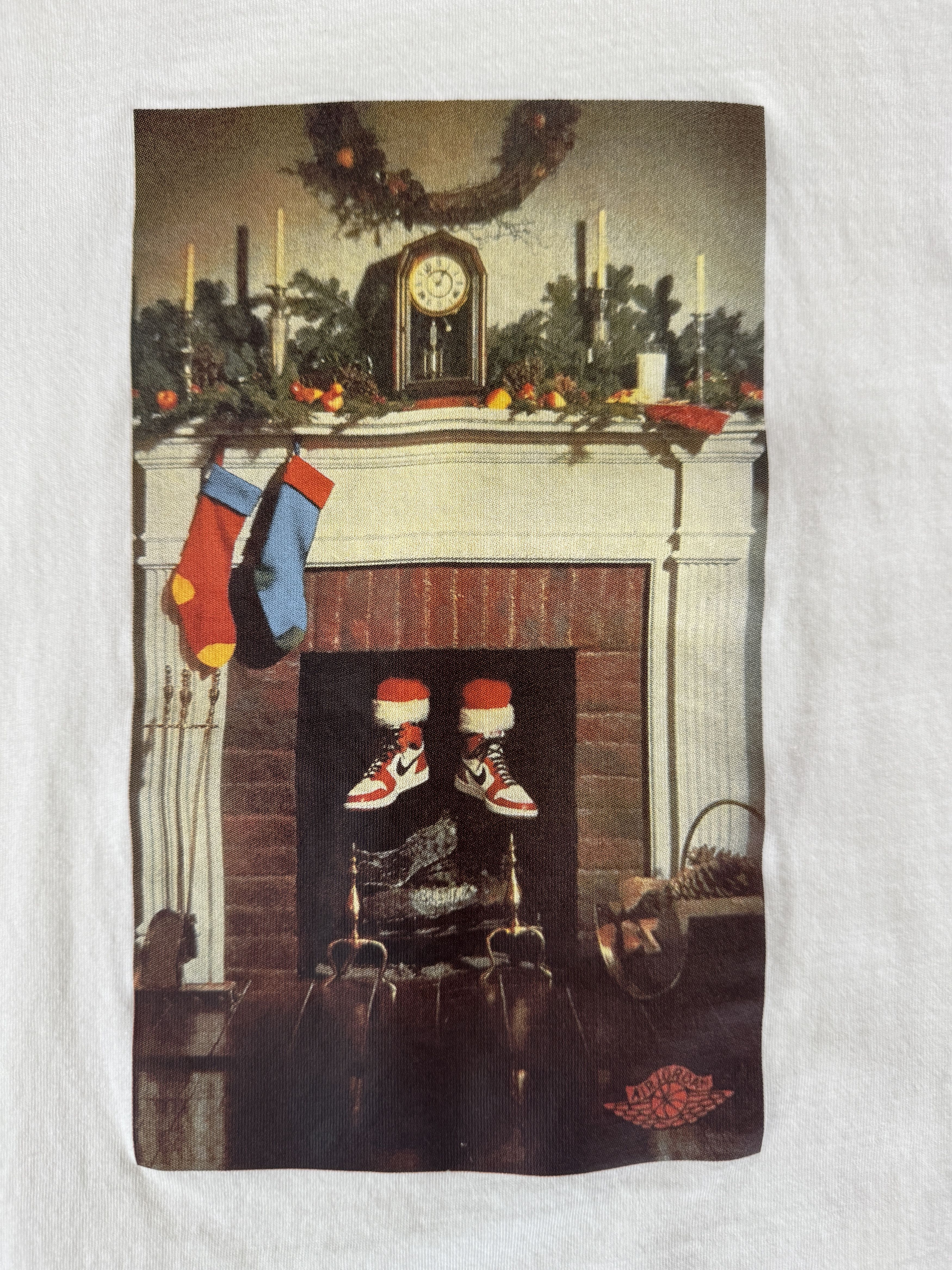 Jordan Brand Nike Christmas Santa Chimney Fireplace Chicago Long Sleeve Size US L / EU 52-54 / 3 - 2 Thumbnail