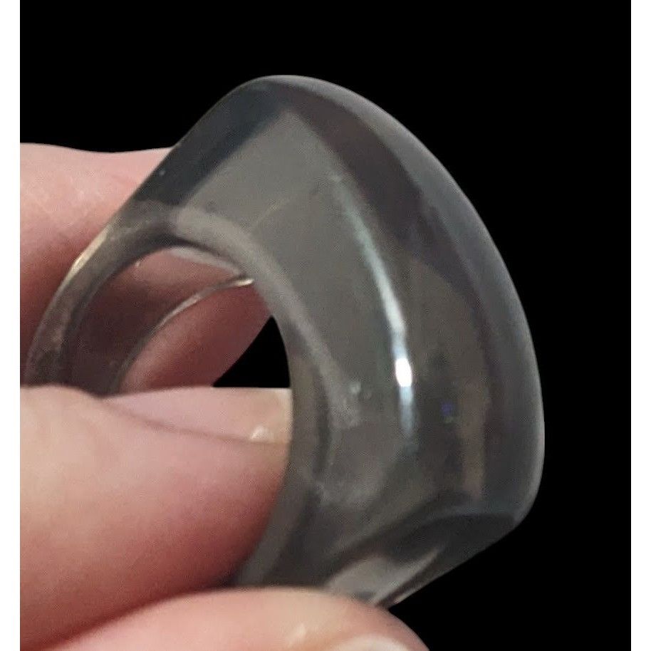 Other Chunky Translucent Grey/Black Fashion Ring Size 7 Size ONE SIZE - 2 Thumbnail