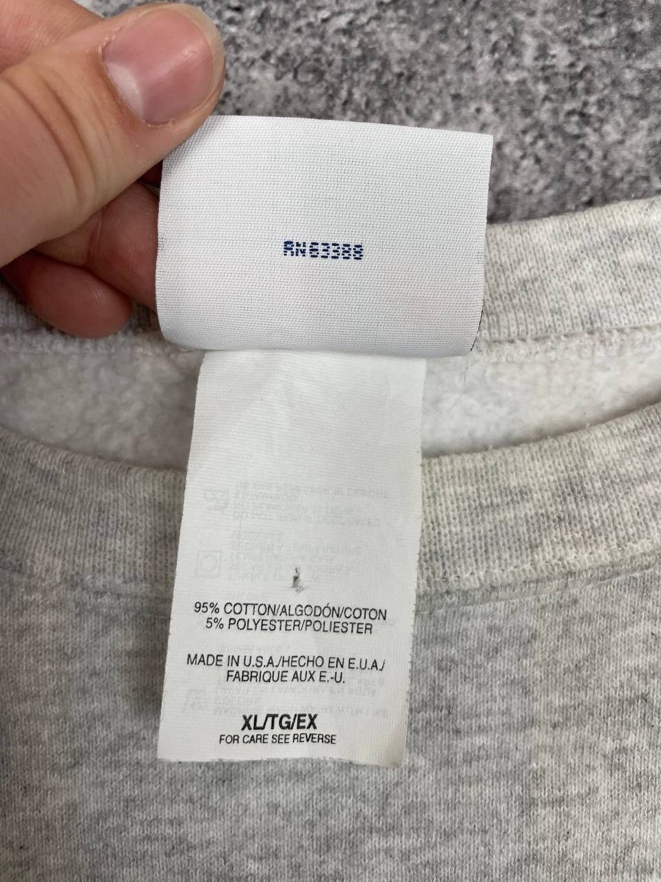 Logo Athletic Logo Athletic Men Cotton Blend Sweatshirt Tampa Bay Grey Size US XL / EU 56 / 4 - 4 Thumbnail