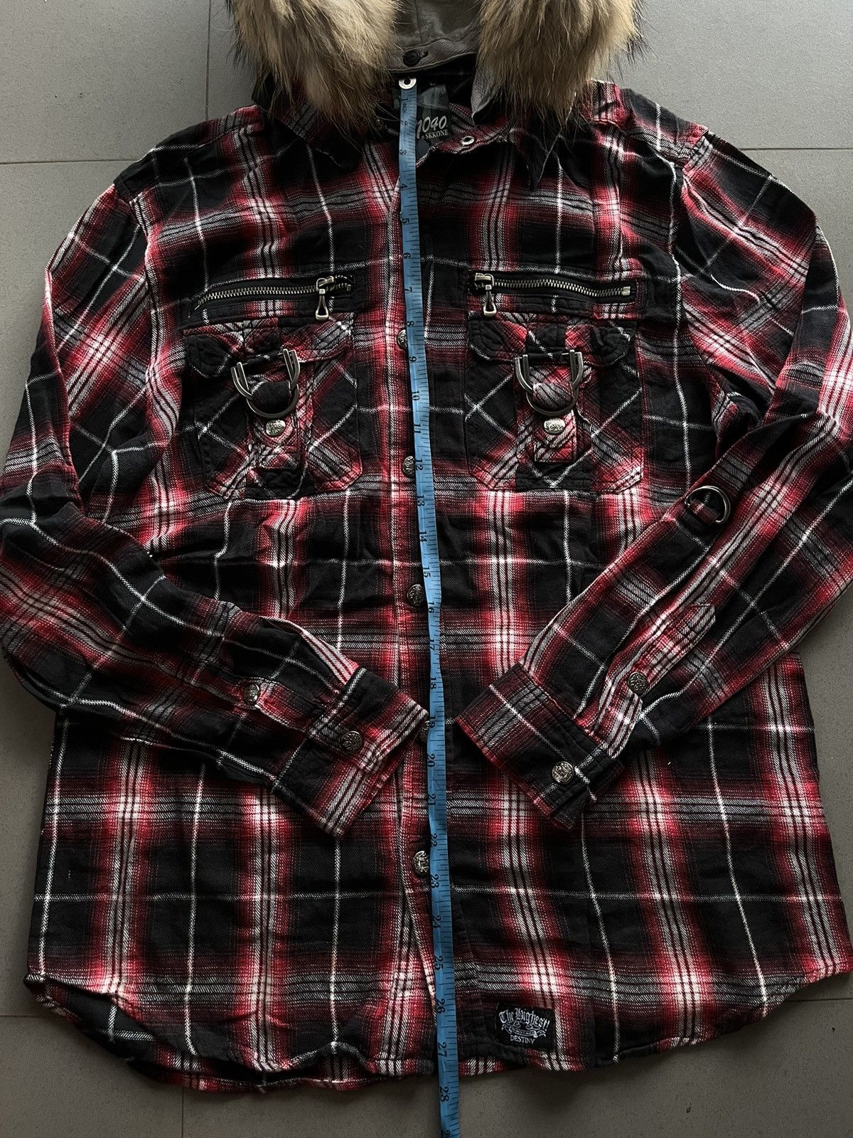 If Six Was Nine × Japanese Brand × Le Grande Bleu (L.G.B.) Japanese~31040=Skkone Double Layer FurHoodie ifsix Lgb Style Size US L / EU 52-54 / 3 - 12 Thumbnail