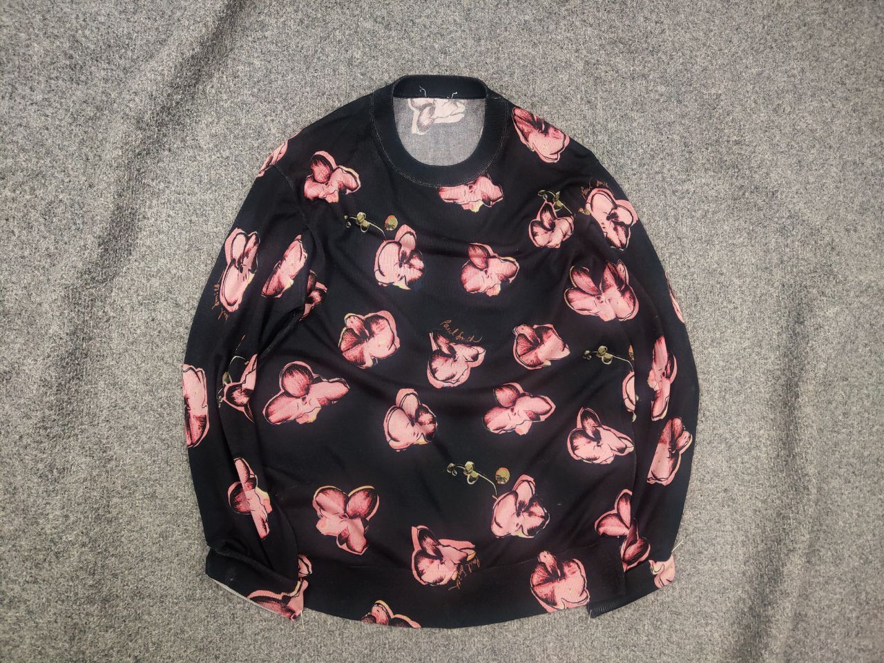 Paul Smith Paul Smith Orchid Logo Cotton Jumper Crew Neck Sweatshirt Size US S / EU 44-46 / 1 - 1 Thumbnail