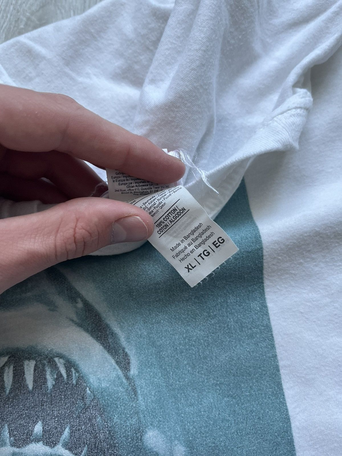 Vintage Rare The Jaws Promotion White T Shirt Mens XL size Size US XL / EU 56 / 4 - 4 Thumbnail