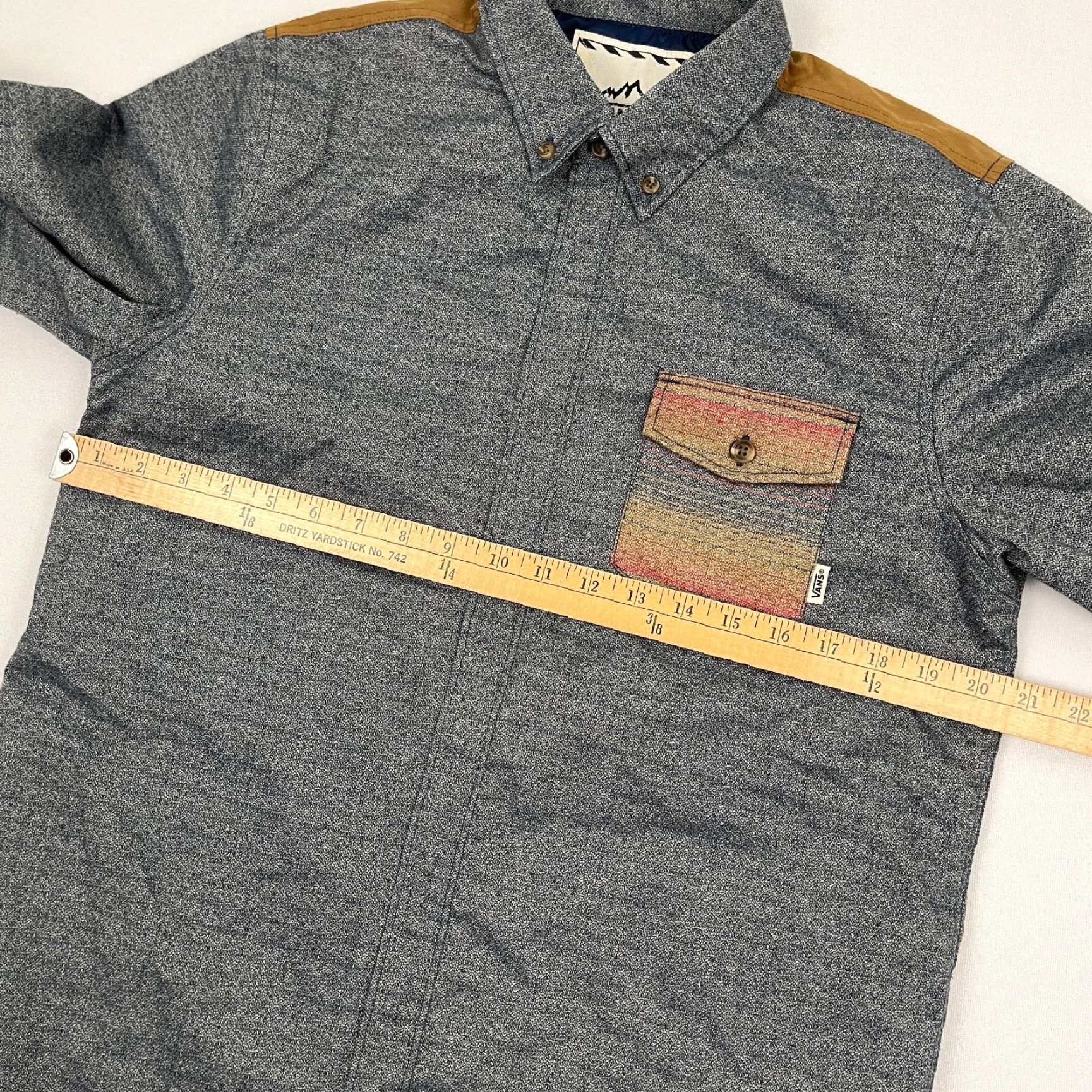 Vans Vans Mountain Expedition Santa Fe Mens S Gray Quilted Shirt Jacket Southwestern Jacket Size US S / EU 44-46 / 1 - 6 Thumbnail