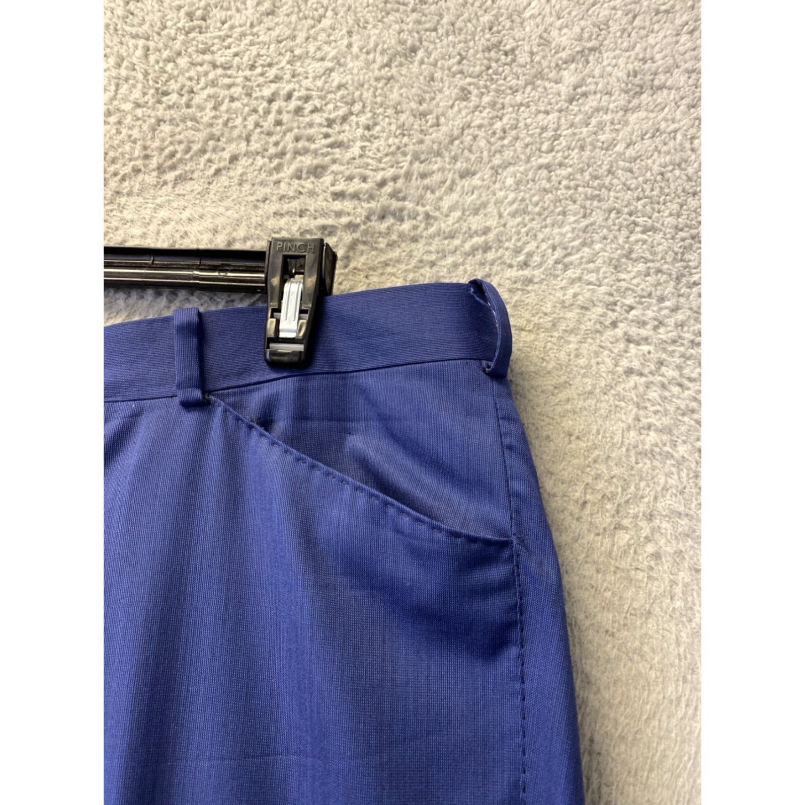 Vintage Tom James Executive Collection Dress Pants Mens 36x30 Navy Wool USA /0390 Size US 36 / EU 52 - 3 Thumbnail