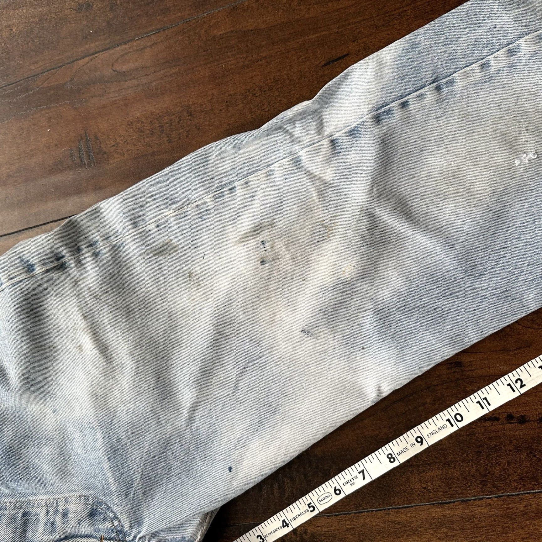 Levi's VINTAGE Levi's 501 Jeans 33x34 Redline XX Light Wash Mid Rise Classic Fit Men Denim Blue 80s 70s United States USA Size US 33 - 5 Thumbnail