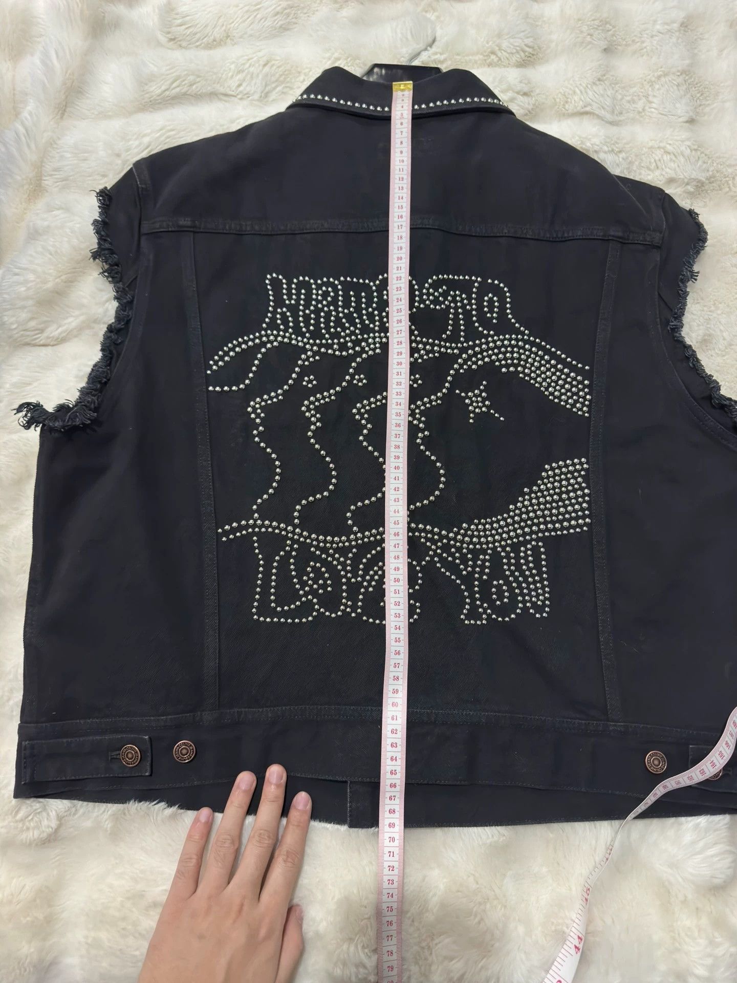 Celine Celine new catwalk style riveted heavy-duty denim vest, Size US M / EU 48-50 / 2 - 4 Thumbnail
