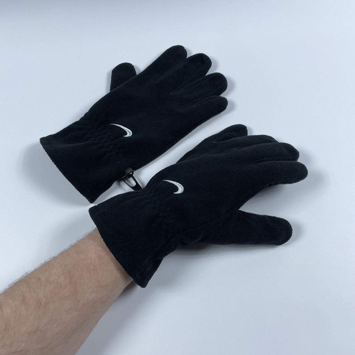 Nike × Vintage Vintage Y2K Nike Fleece Gloves Size L Size ONE SIZE - 6 Thumbnail