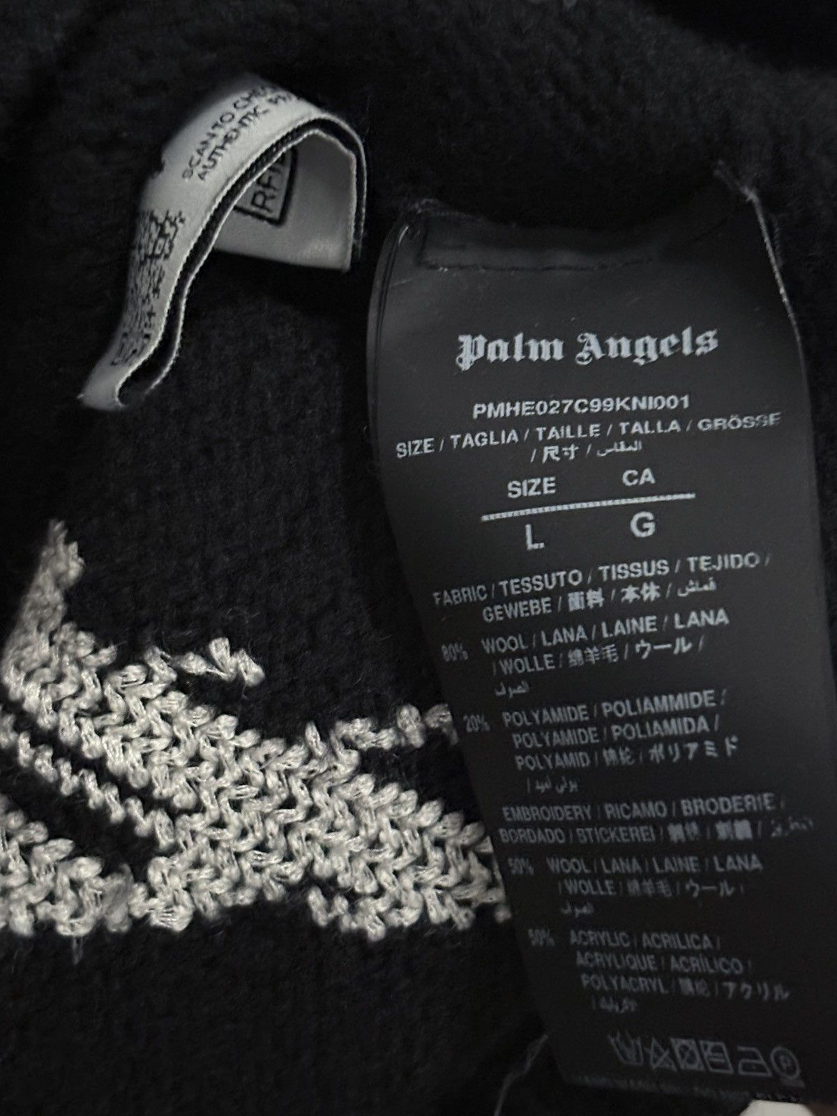 Palm Angels Palm Angles Logo Intarsia Knitted Jumper Size US L / EU 52-54 / 3 - 3 Thumbnail