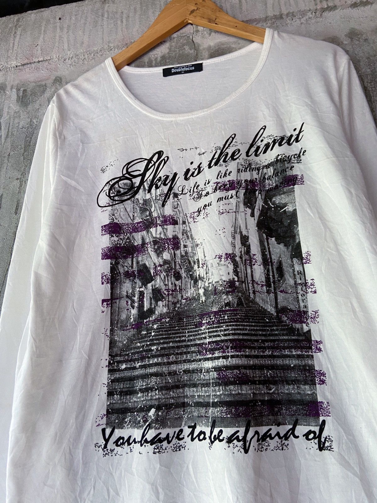 Japanese Brand 🌸SKY IS THE LIMIT YOU HAVE TO BE AFRAID OF LONG SLEEVE Size US M / EU 48-50 / 2 - 5 Thumbnail