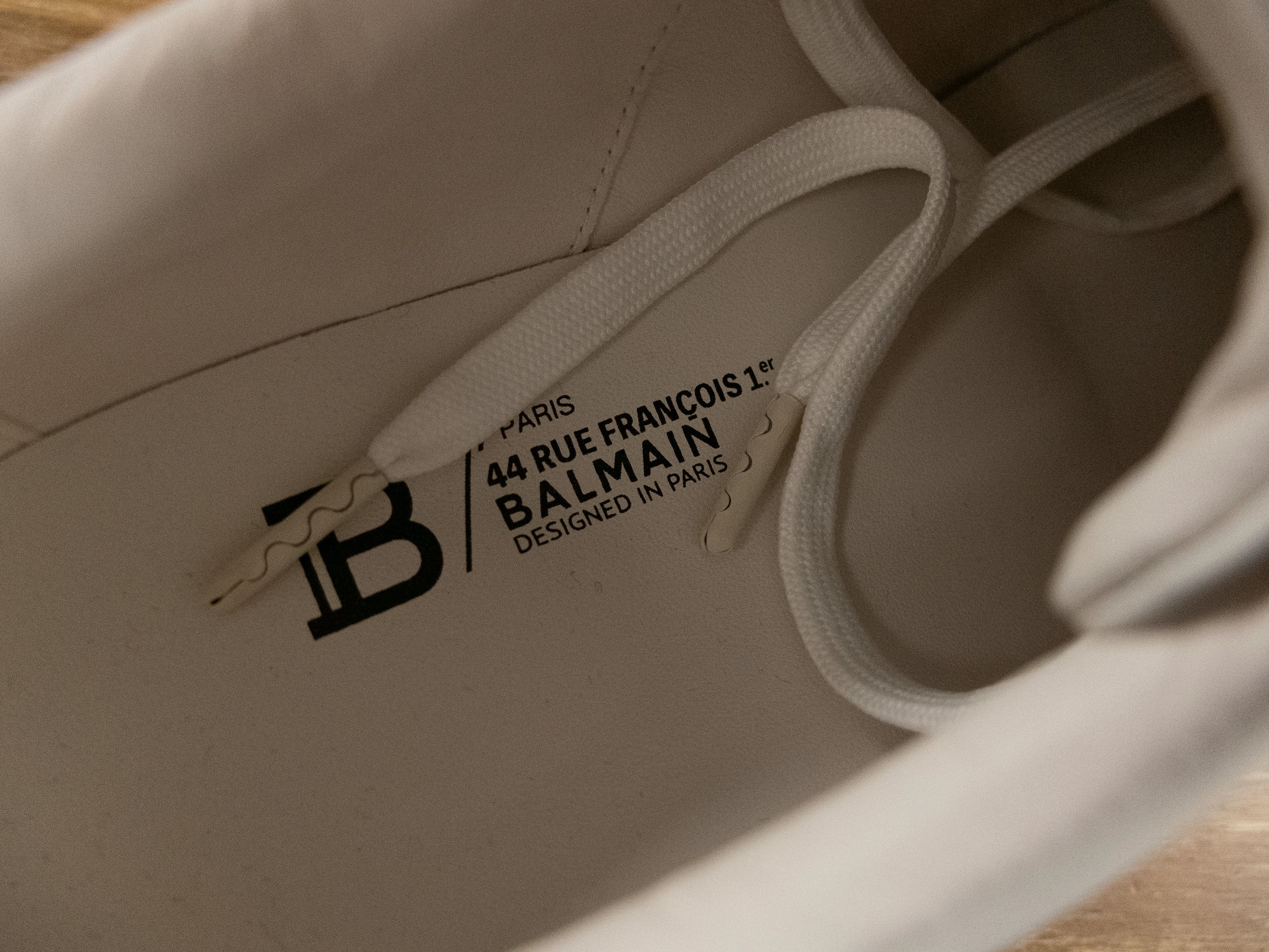 Balmain BALMAIN B-court white colorblock sole leather sneakers 11 44 Size US 11 / EU 44 - 8 Thumbnail