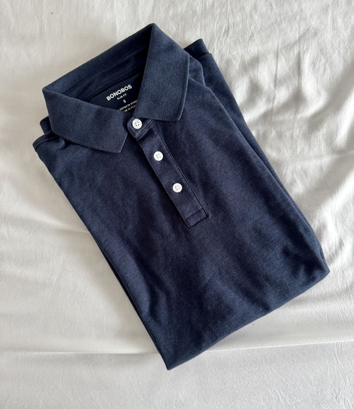 Bonobos Bonobos NWOT Men's Stretch Pique Polo in Navy Slim Fit Small Size US S / EU 44-46 / 1 - 7 Thumbnail