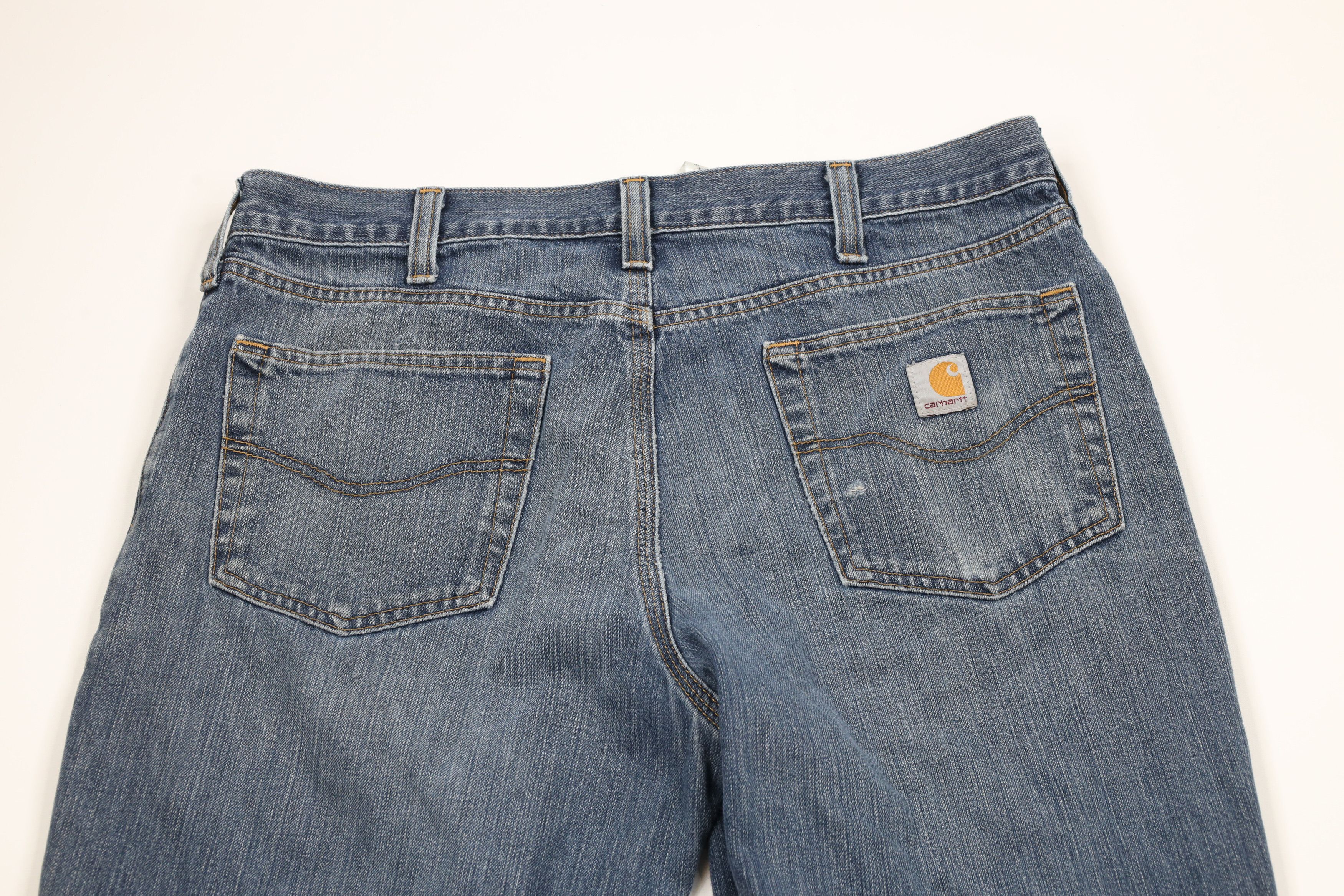 Carhartt × Vintage Vintage Y2K Carhartt Relaxed Fit Dungaree Denim Jeans Blue Size US 36 / EU 52 - 12 Thumbnail