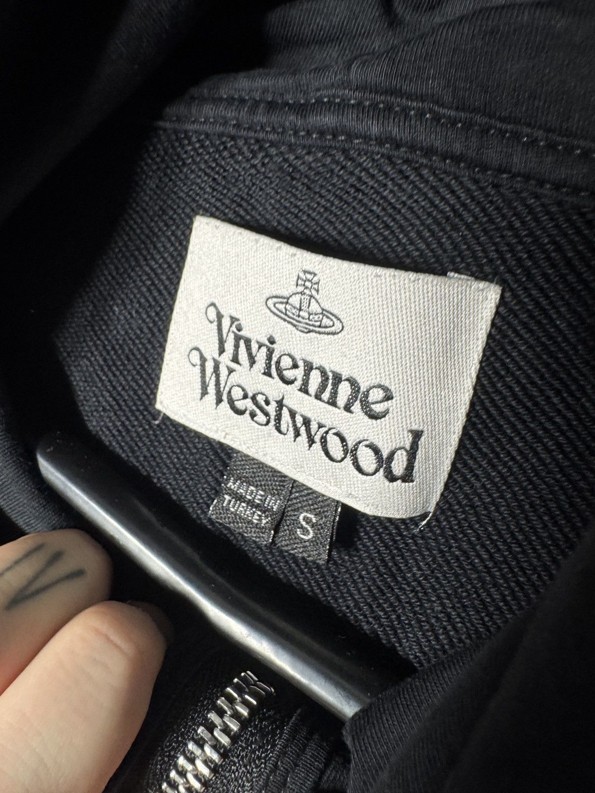 Vivienne Westwood Vivienne Westwood Black Zip Hoodie Size US S / EU 44-46 / 1 - 4 Thumbnail