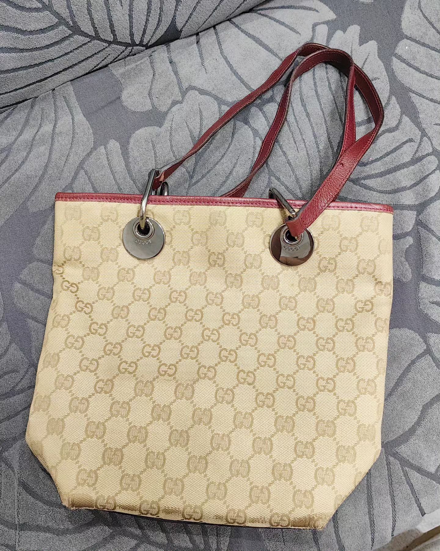 Gucci Gucci GG Canvas and leather eclipse Tote bag Size ONE SIZE - 3 Thumbnail