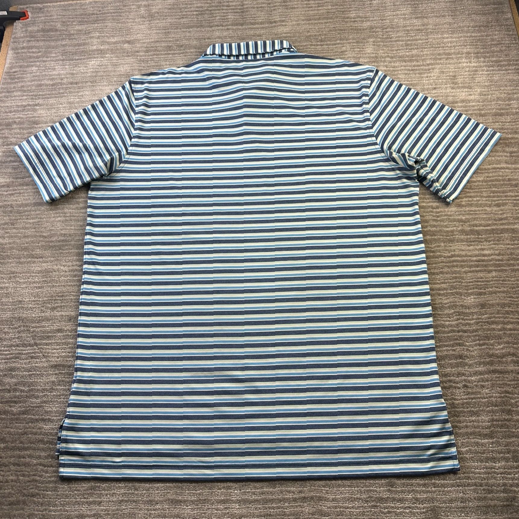 Peter Millar Peter Millar Shirt Mens XL Blue Striped Golf Summer Comfort Size US XL / EU 56 / 4 - 2 Thumbnail