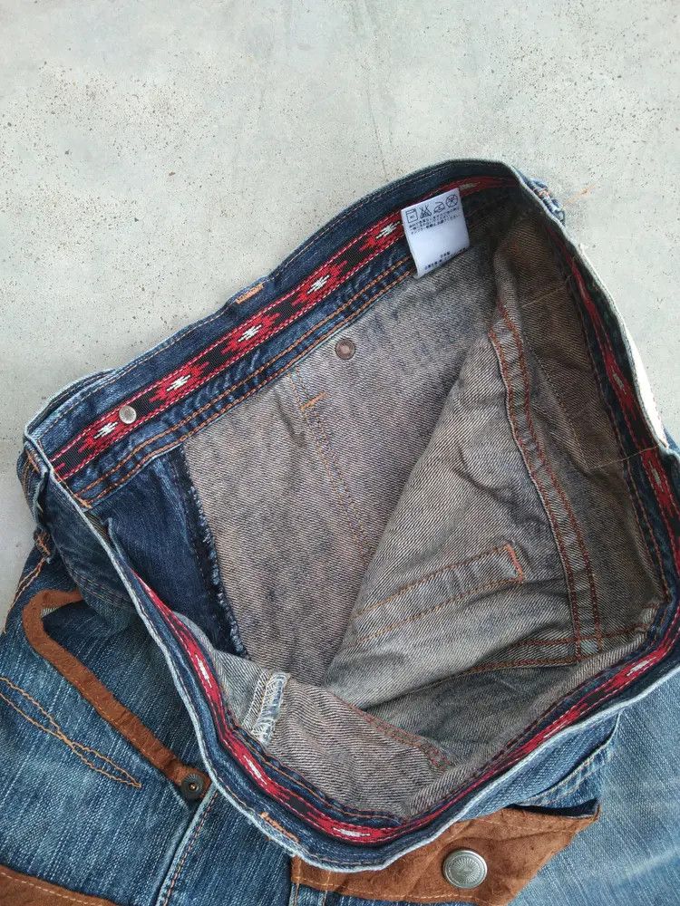 Japanese Brand Vintage Edwin Distressed Jeans 33x32 Size US 33 - 8 Thumbnail