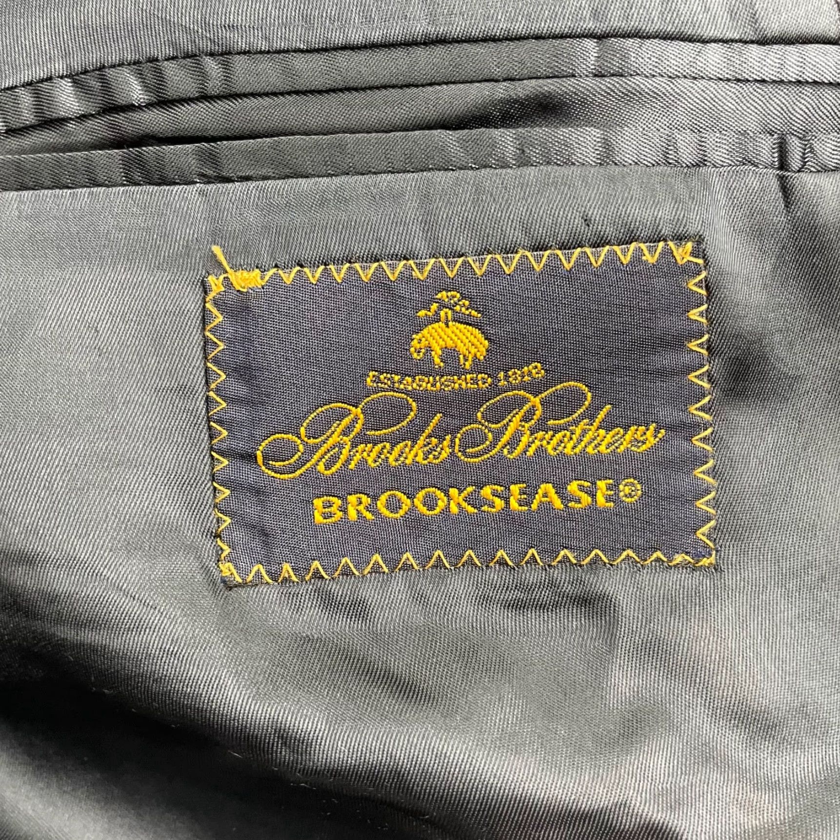 Brooks Brothers Brooks Brothers Blazer Navy 43L Double-Breasted Wool Gold Buttons Six-Button Front Peak Lapel Regular Mens Jacket Size 46R - 6 Thumbnail