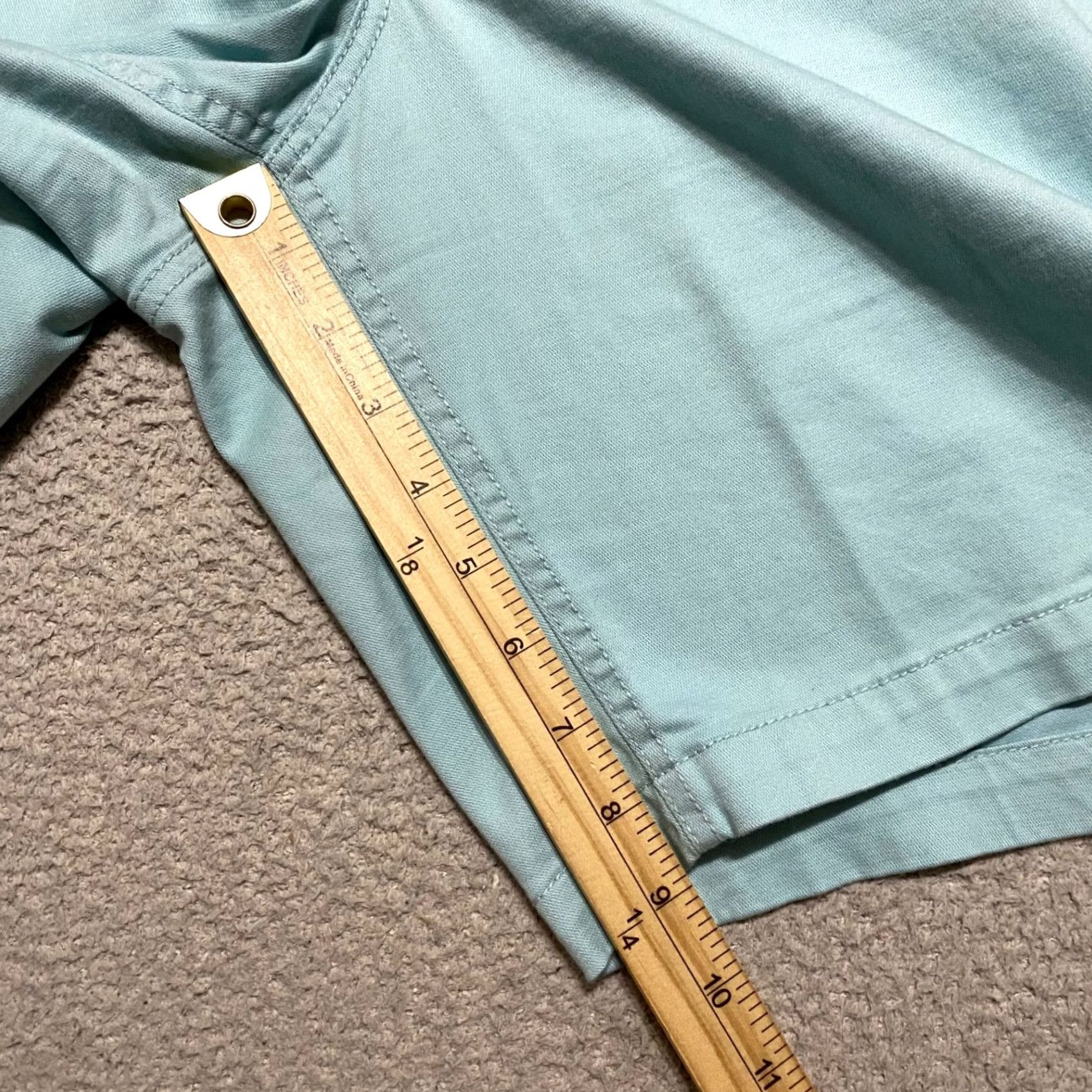 Vintage L.L. Bean Womens Shorts 18 Plus Blue Chino Inseam 9" Pockets Casual Outdoor 9 in Inseam High Rise Button Zipper Slim Size 40" / US 18 - 6 Thumbnail