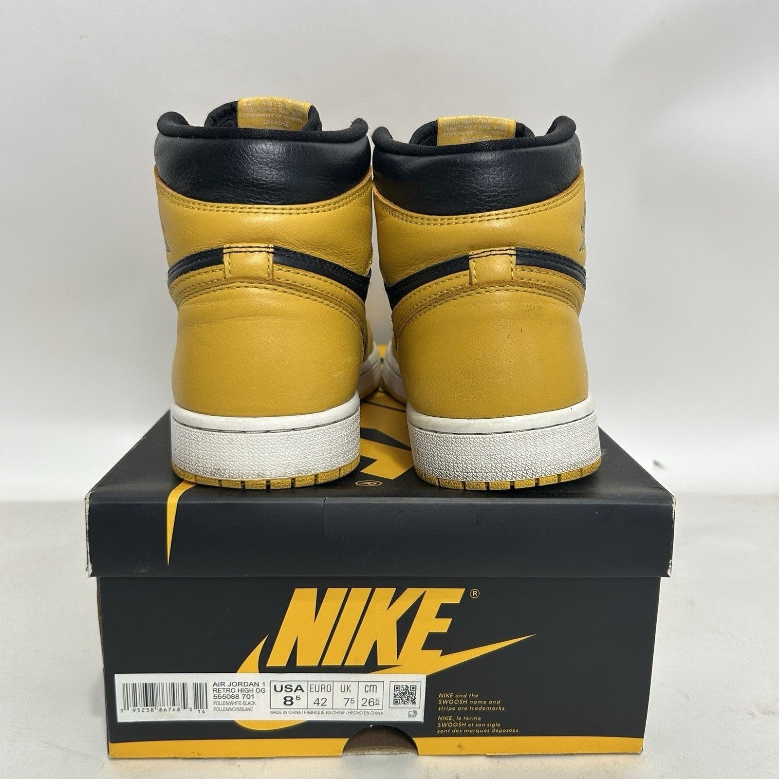 Jordan Brand Nike Air Jordan 1 Retro High OG “Pollen” 555088-701 Size US 8.5 / EU 41-42 - 5 Thumbnail